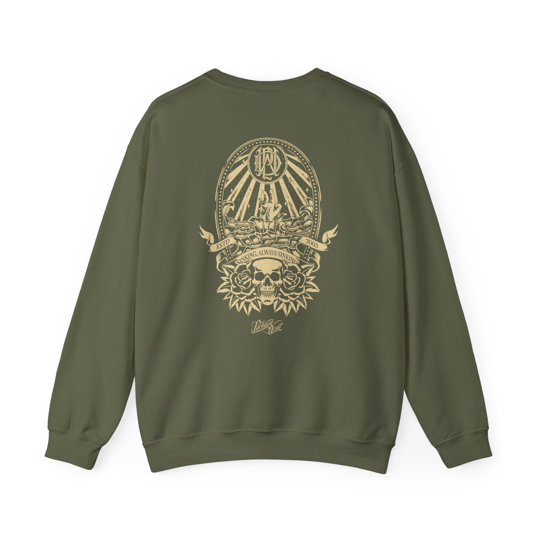 Parkway Drive Skull & Anchor Unisex Heavy Blend™ Crewneck Sweatshirt - Image 8