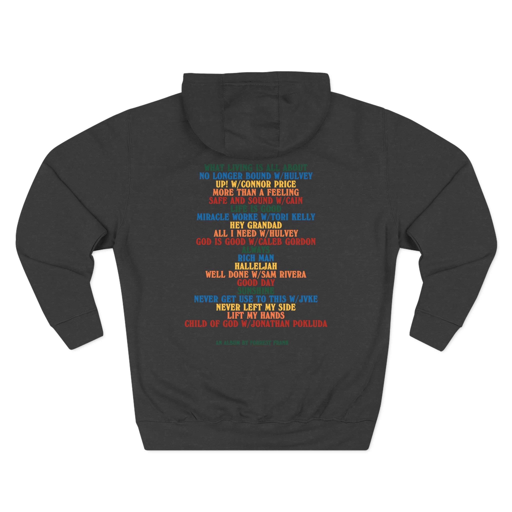 Forrest Frank Child of God Tracklist Three-Panel Fleece Hoodie - Image 6