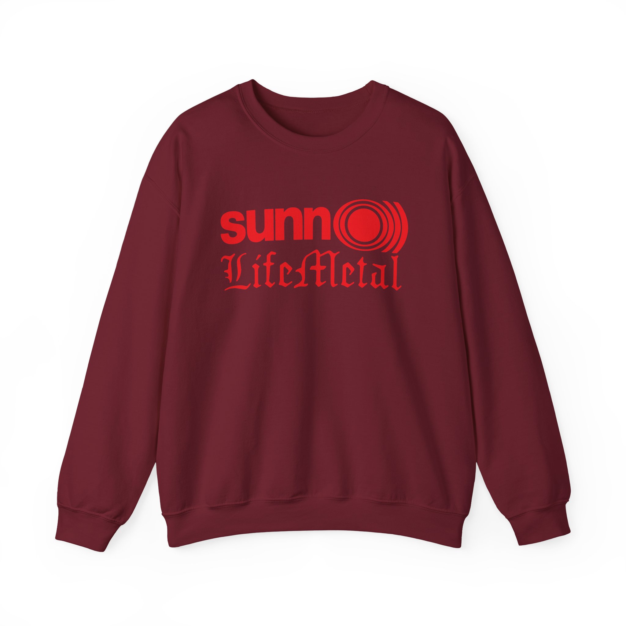 Sunn O Life Metal Logo Unisex Heavy Blend™ Crewneck Sweatshirt - Image 21
