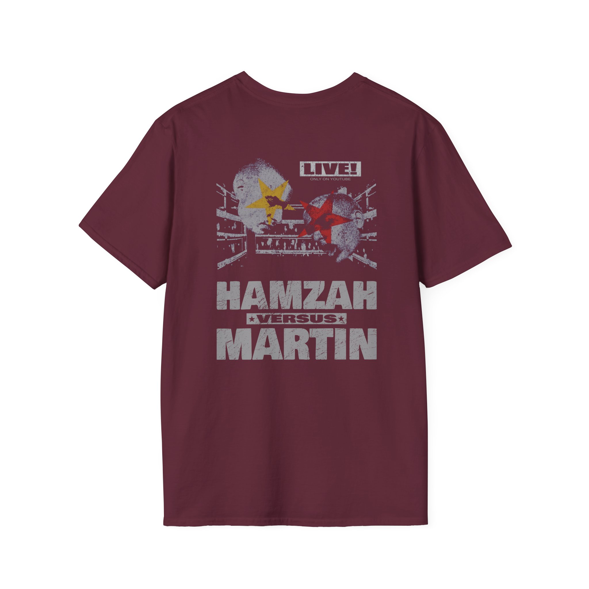 Slushy Noobz Hamzah Versus Martin Unisex Softstyle T-Shirt - Image 4