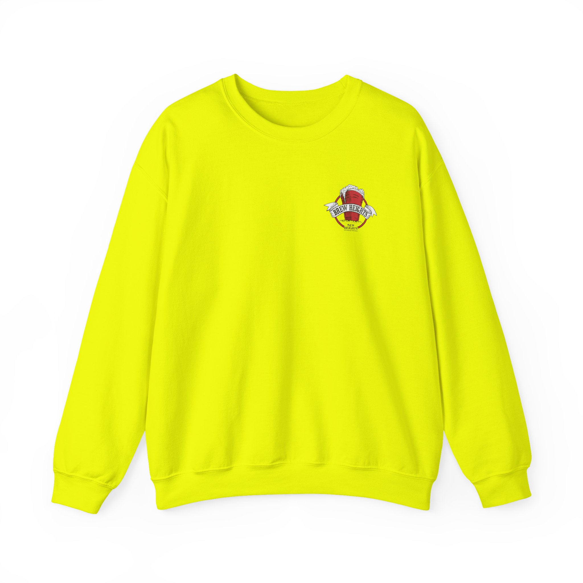 New Heights Brew Heights Left Chest Unisex Heavy Blend™ Crewneck Sweatshirt - Image 9