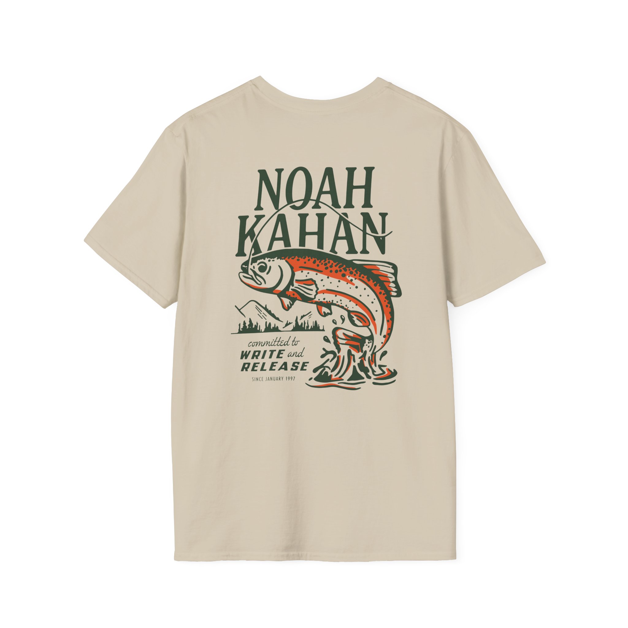 Noah Kahan Write & Release Unisex Softstyle T-Shirt - Image 6