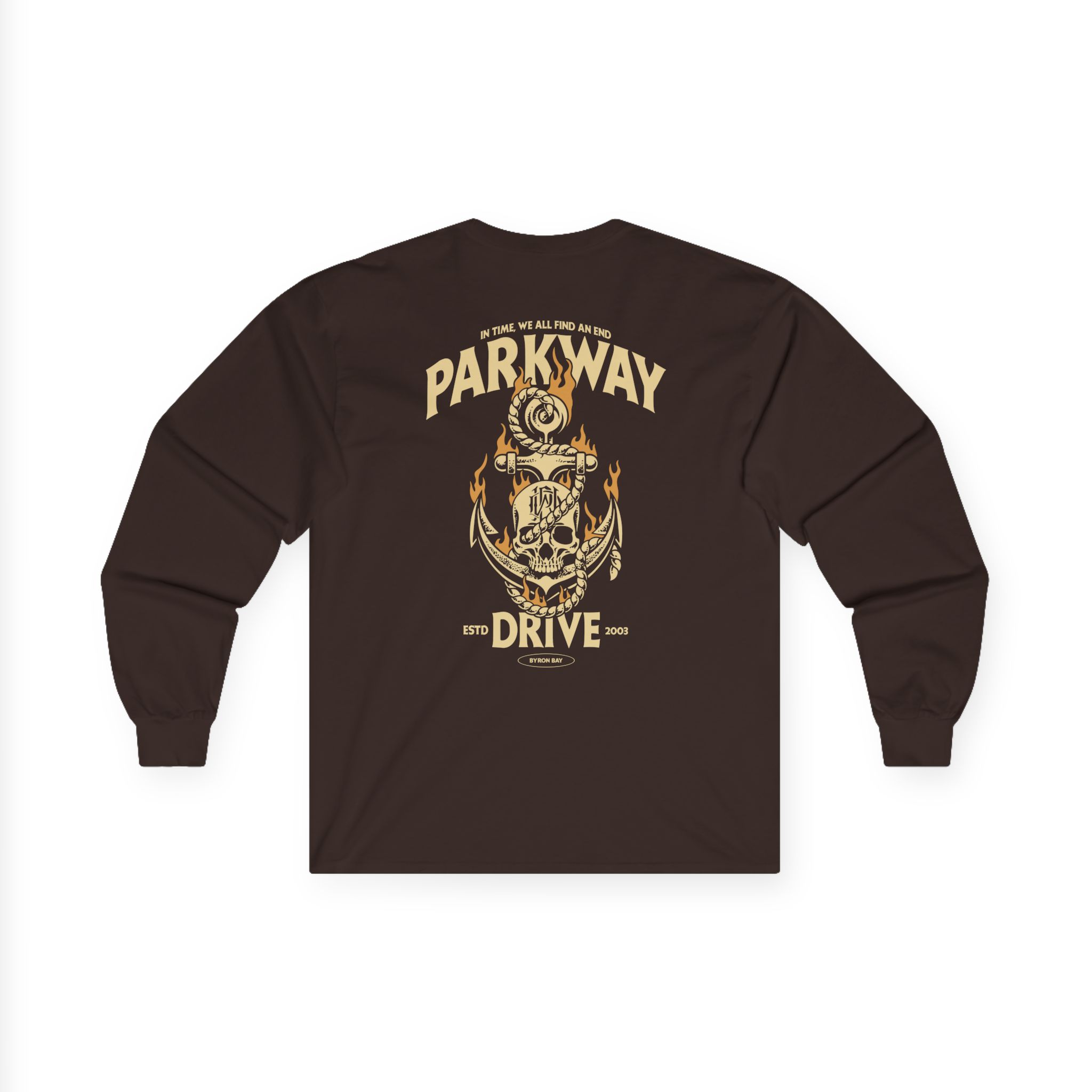 Parkway Drive Skull & Anchor Unisex Ultra Cotton Long Sleeve Tee - Image 6