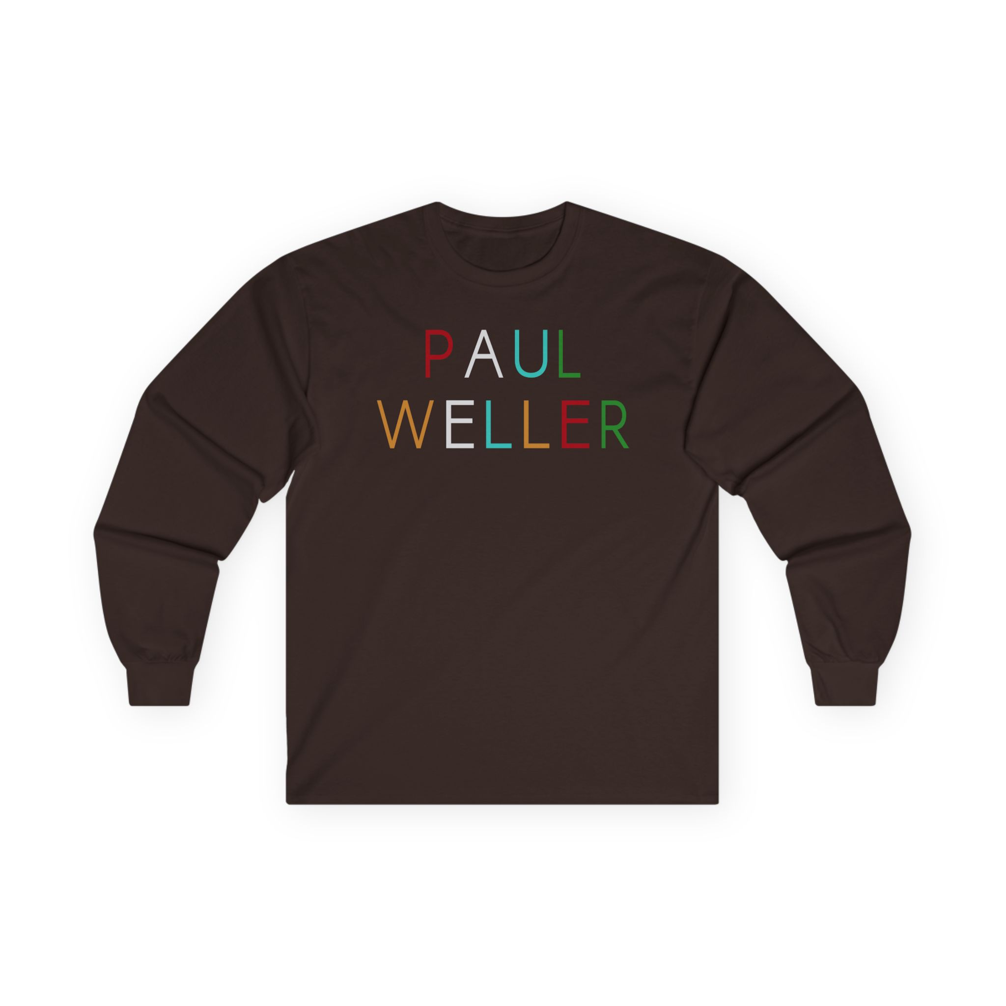 PW Multicolour Logo Unisex Ultra Cotton Long Sleeve Tee - Image 3
