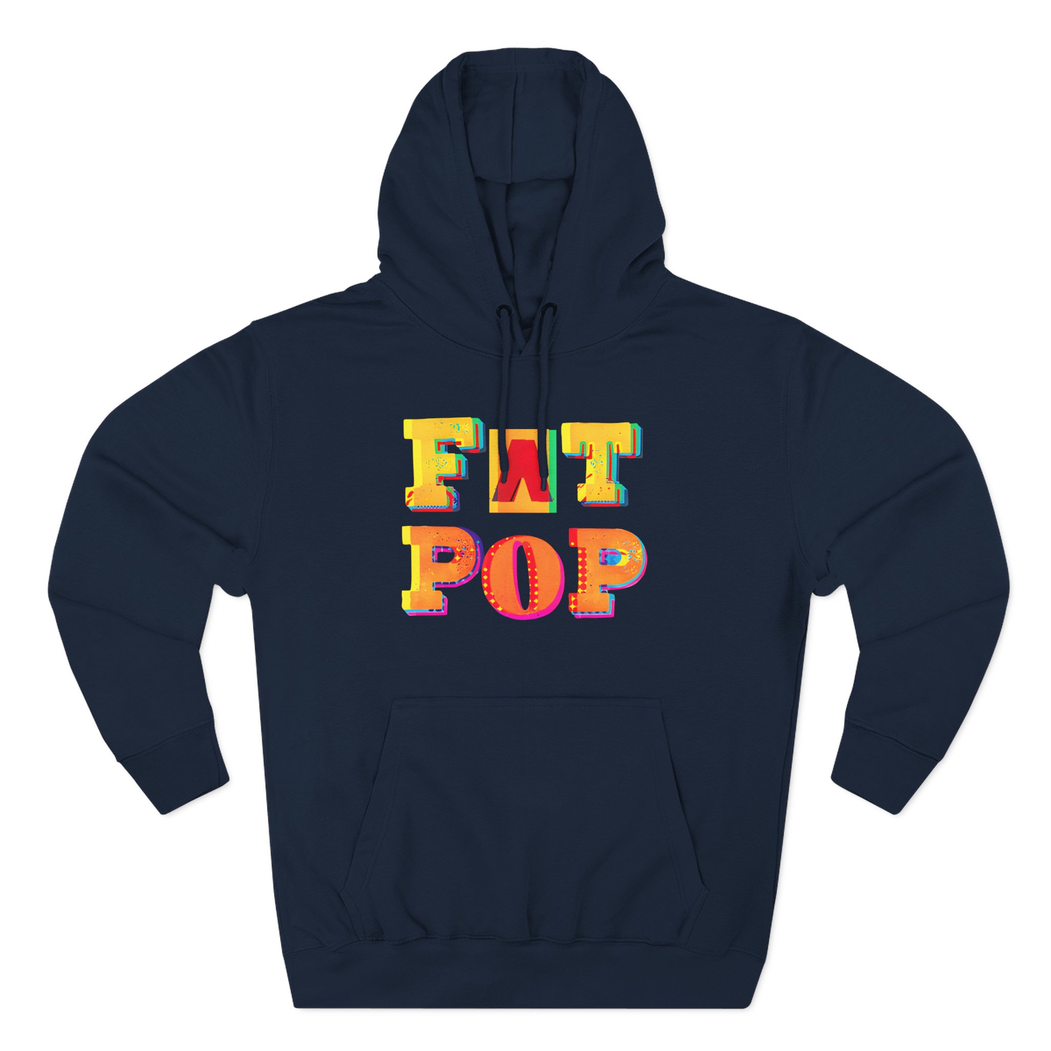 PW Fat Pop Logo Three-Panel Fleece Hoodie - Image 9