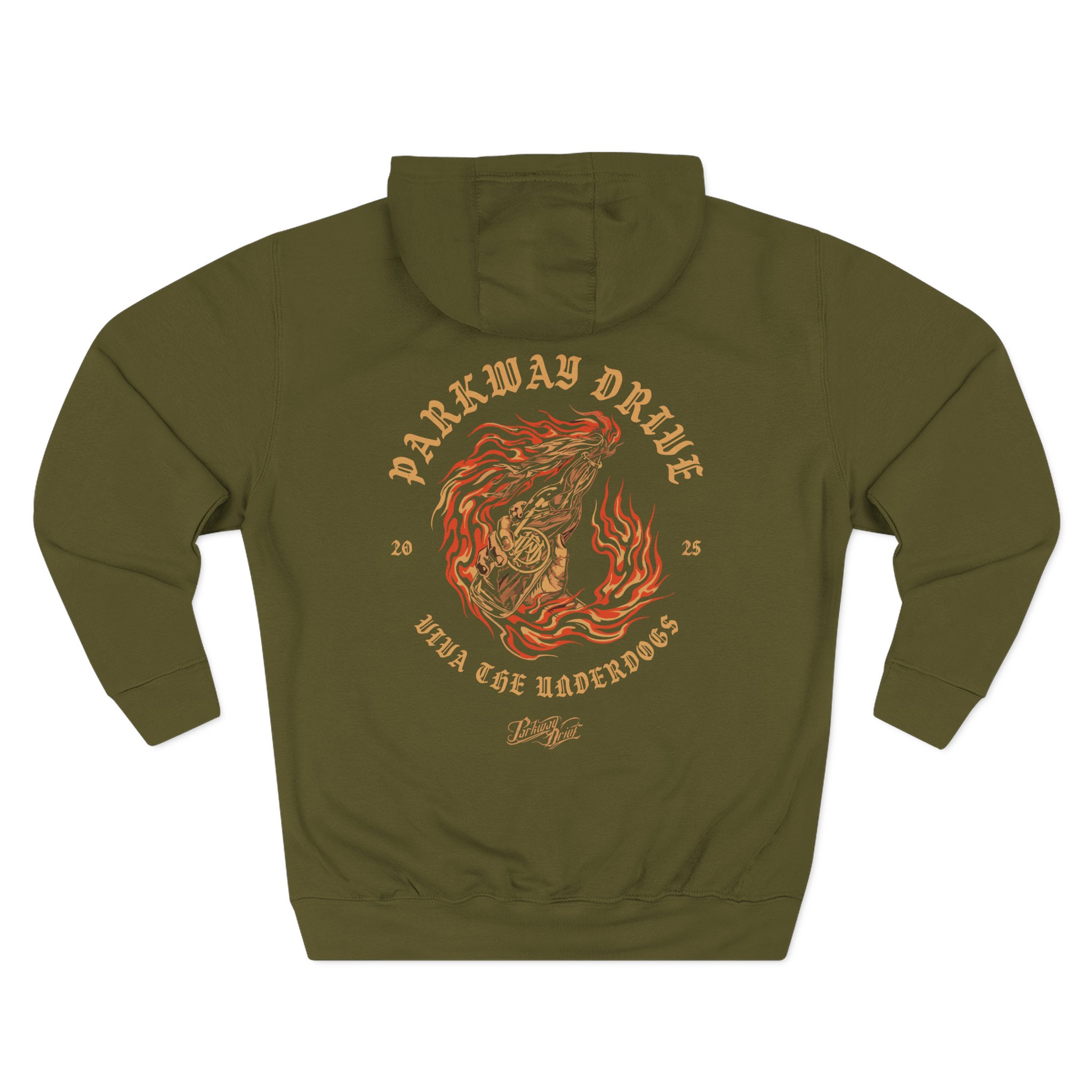 Parkway Drive Vtu 5 Year Anniversary Three-Panel Fleece Hoodie - Image 6