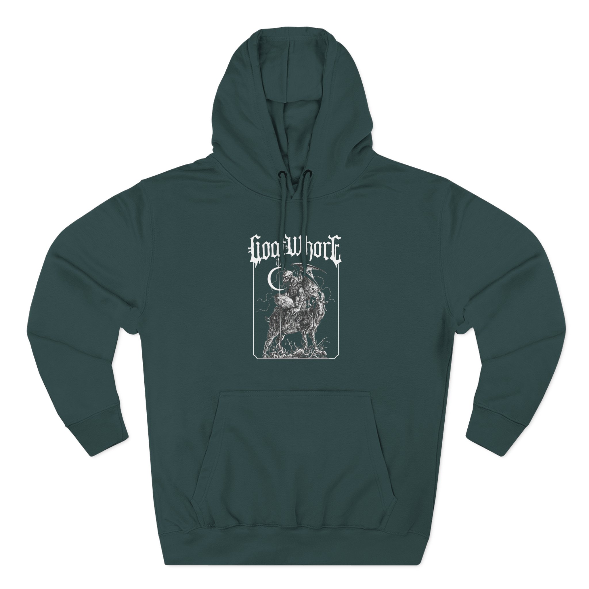 Goatwhore ghoul Three-Panel Fleece Hoodie - Image 5