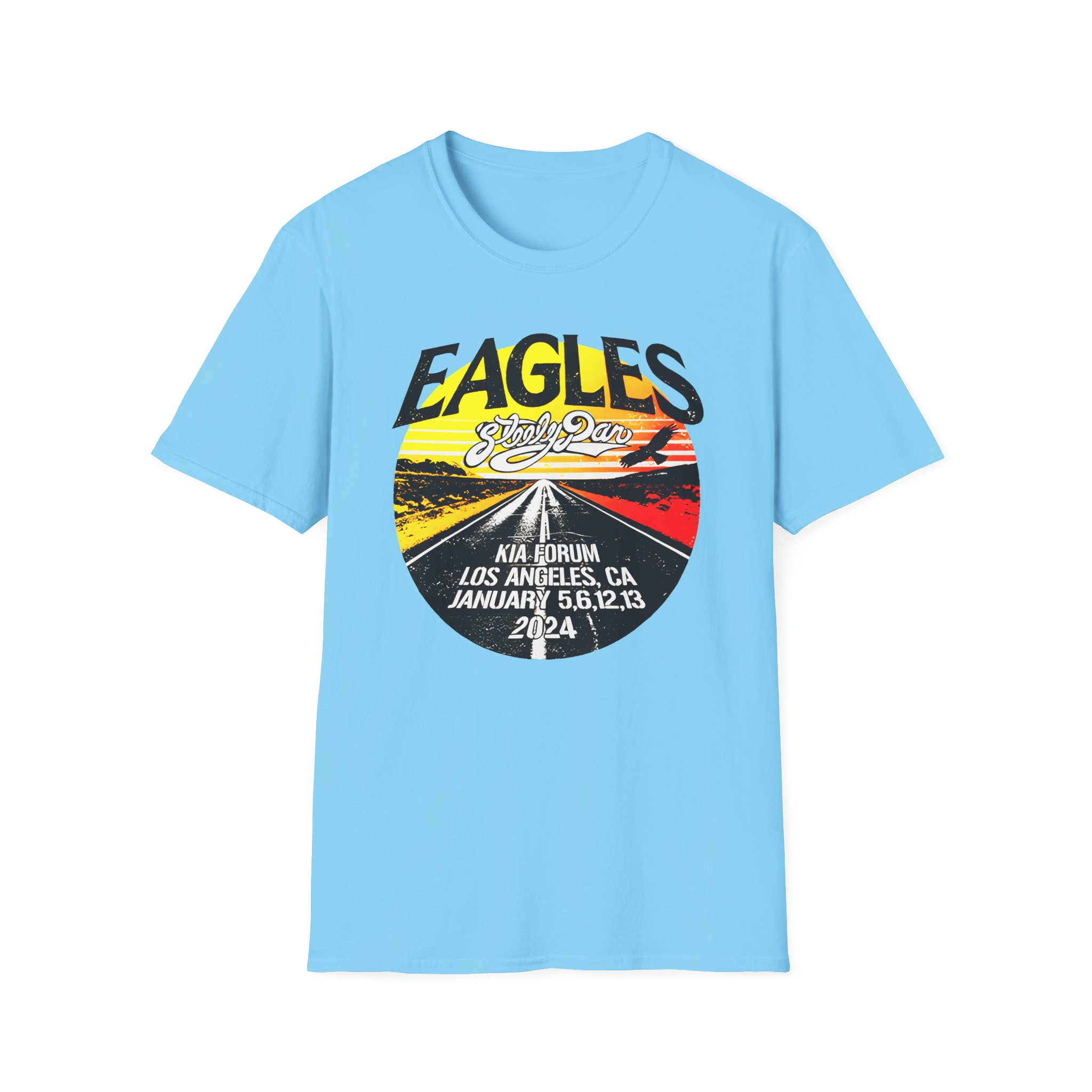 The Eagles The Long Goodbye 2024 Tour Los Angeles Unisex Softstyle T-Shirt - Image 11