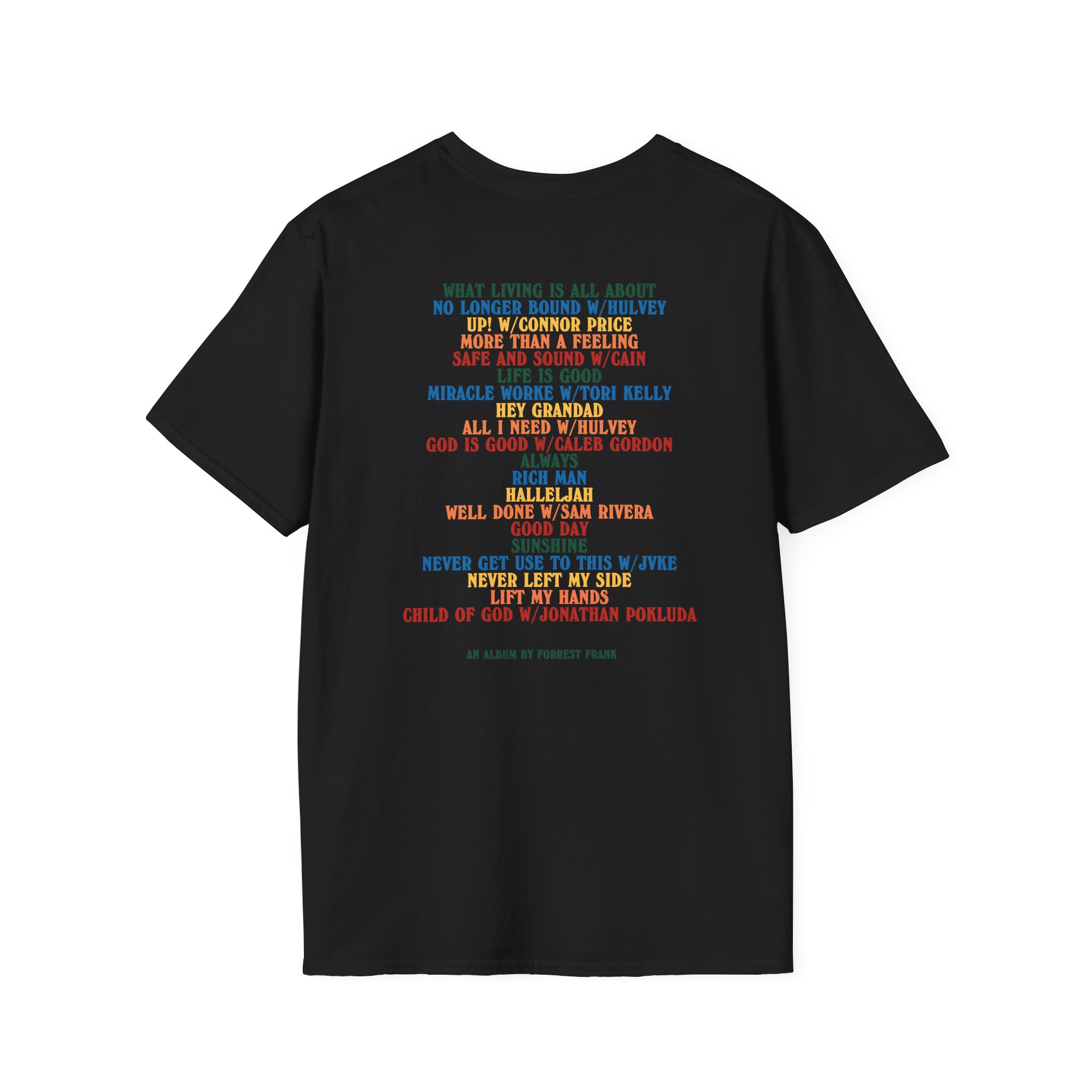 Forrest Frank Child of God Tracklist Unisex Softstyle T-Shirt - Image 4