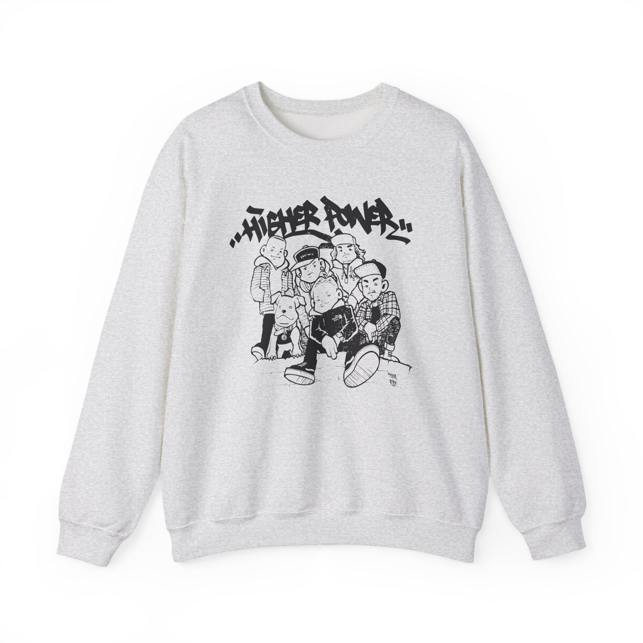 Higher Power Os Ringer Unisex Heavy Blend™ Crewneck Sweatshirt - Image 3