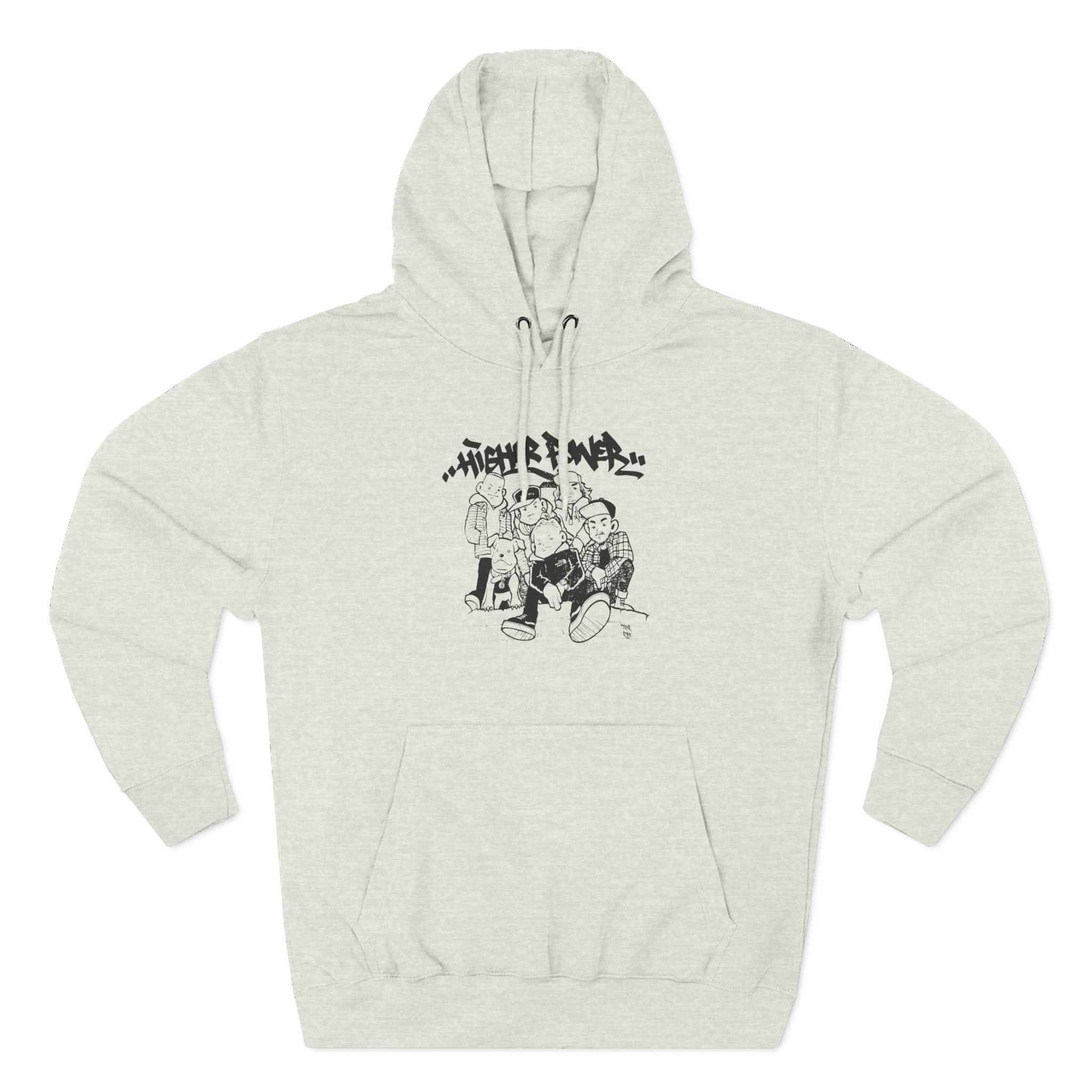 Higher Power Os Ringer Three-Panel Fleece Hoodie - Image 7