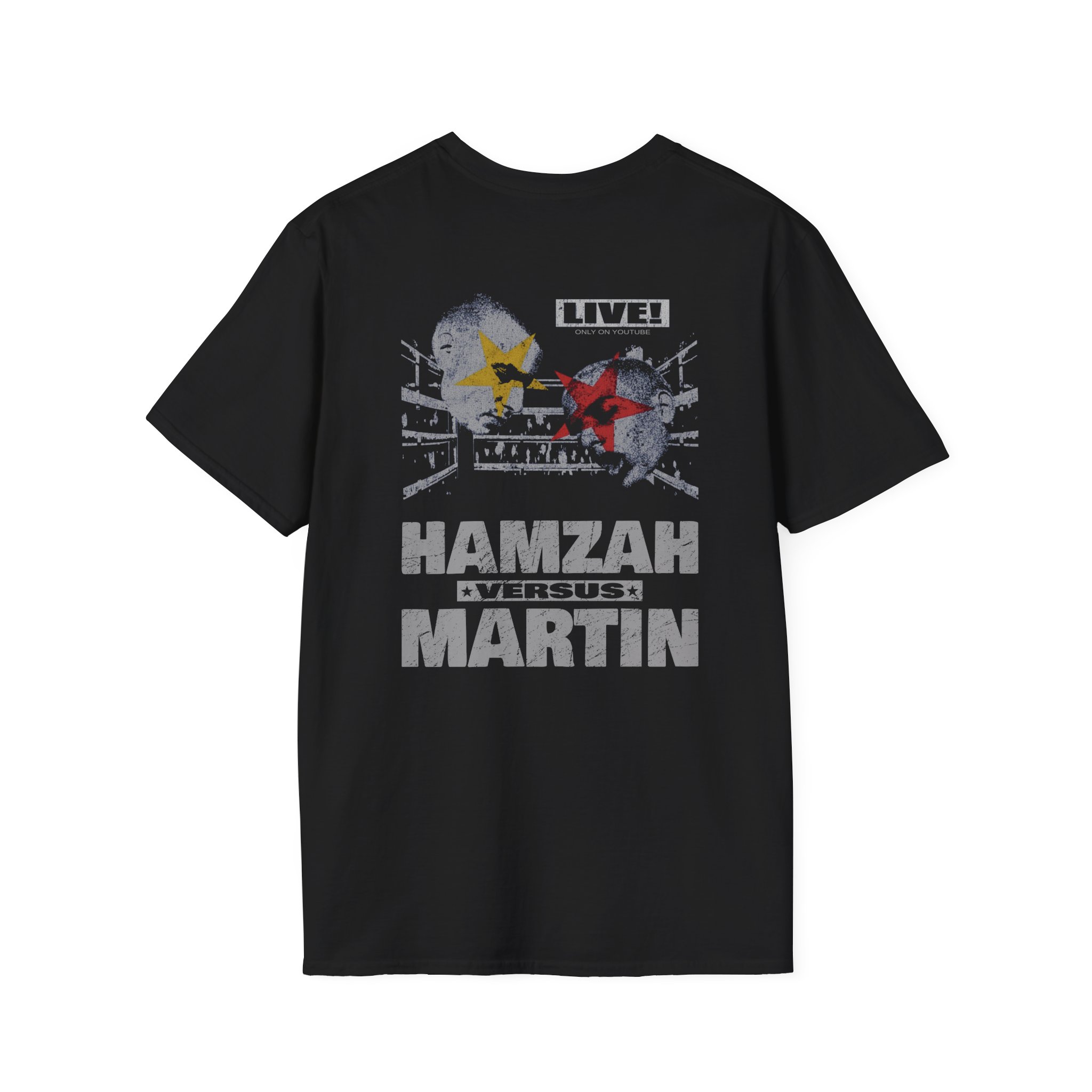 Slushy Noobz Hamzah Versus Martin Unisex Softstyle T-Shirt - Image 2