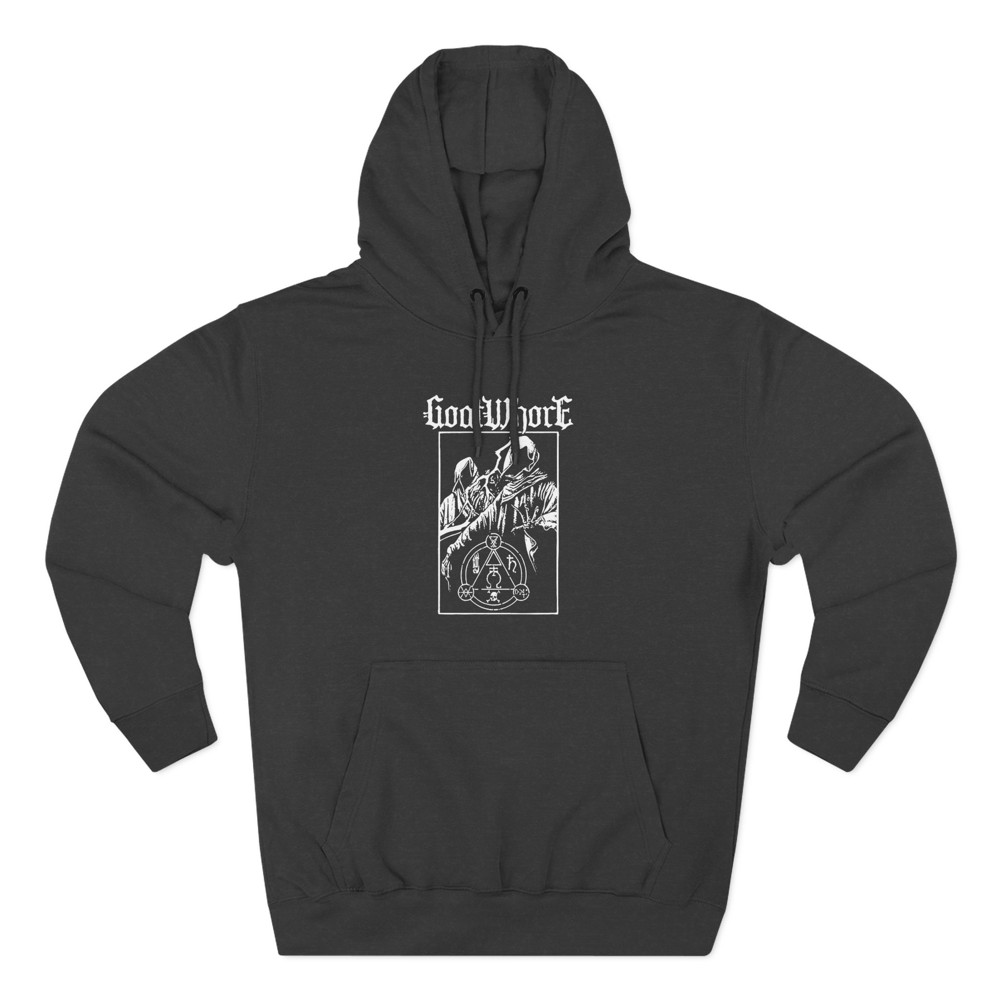 Goatwhore sigil Three-Panel Fleece Hoodie - Image 3