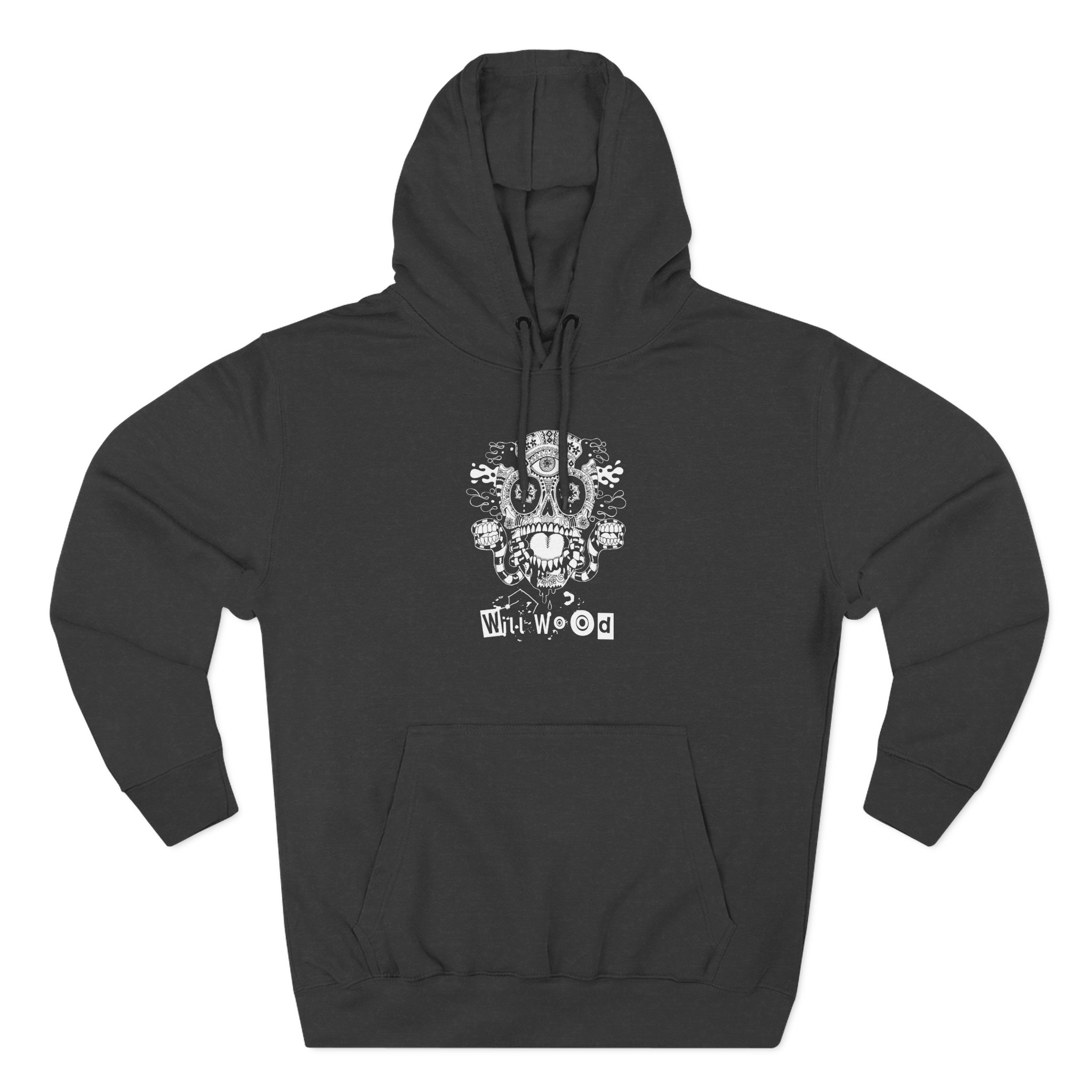 Will Wood Host Skull Three-Panel Fleece Hoodie