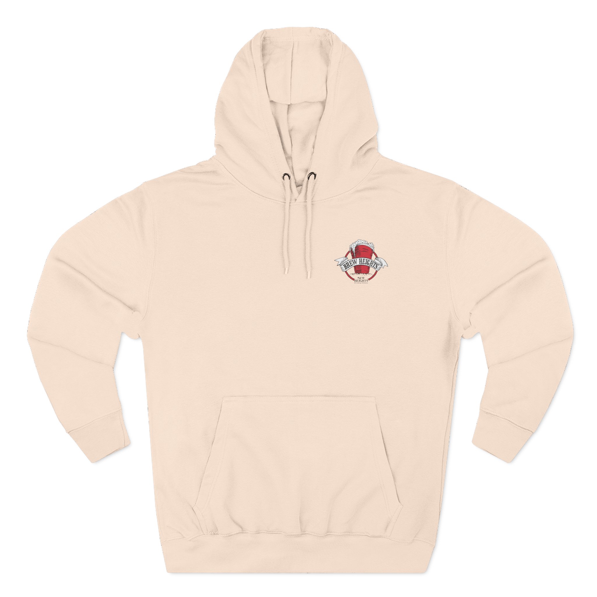 New Heights Brew Heights Left Chest Three-Panel Fleece Hoodie - Image 5