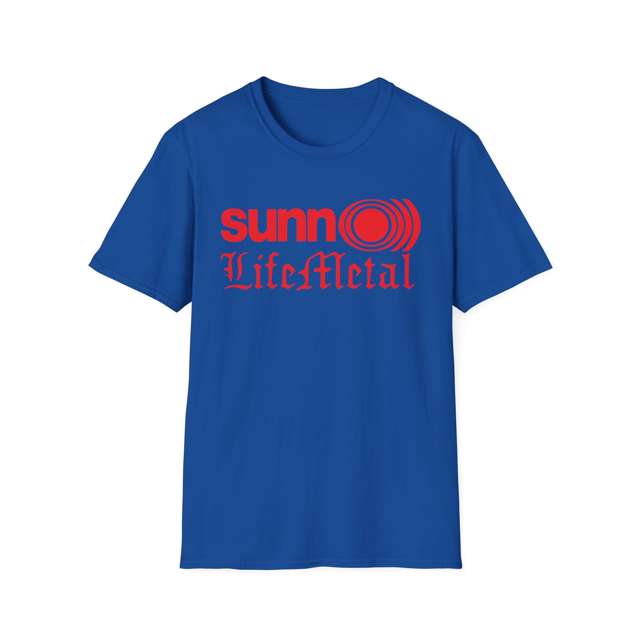Sunn O Life Metal Logo Unisex Softstyle T-Shirt - Image 15