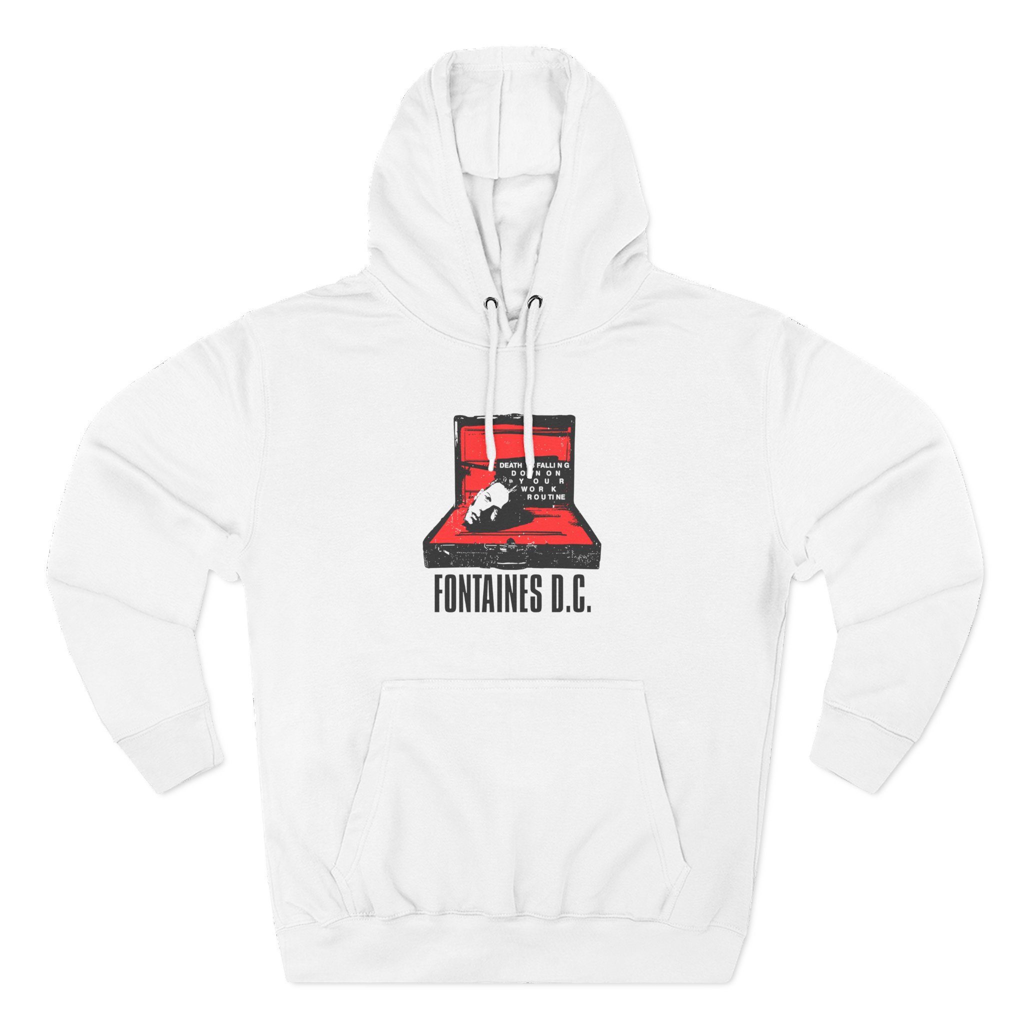 Fontaines Death Is Falling Down On Your Work Routine Three-Panel Fleece Hoodie
