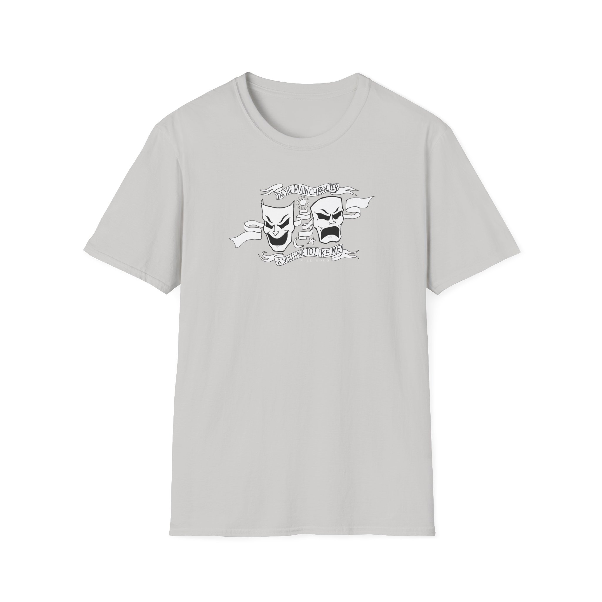 Will Wood the Main Character Unisex Softstyle T-Shirt - Image 7