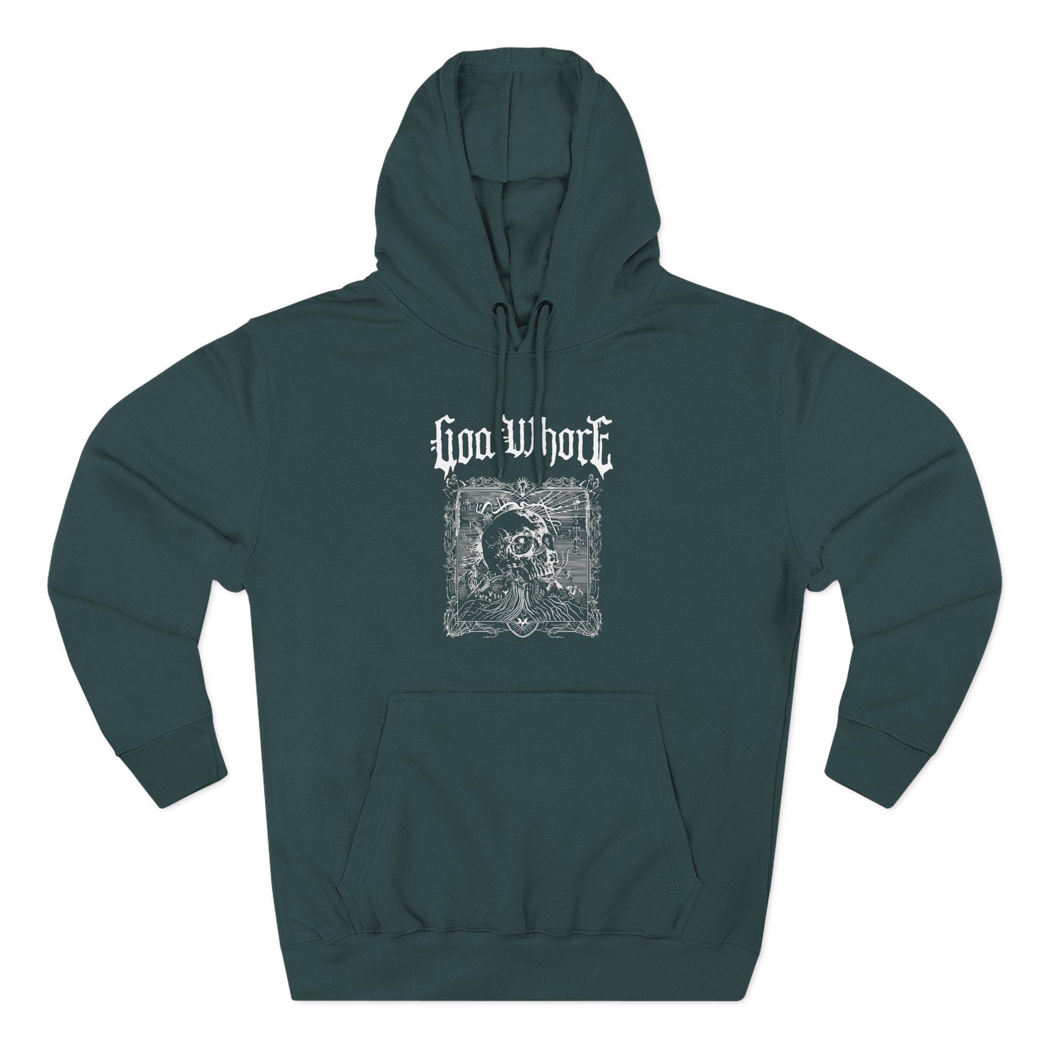 Goatwhore sigil Three-Panel Fleece Hoodie - Image 5