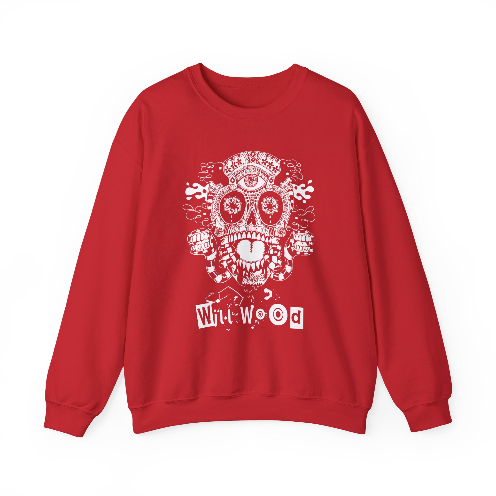 Will Wood Host Skull Unisex Heavy Blend™ Crewneck Sweatshirt - Image 21
