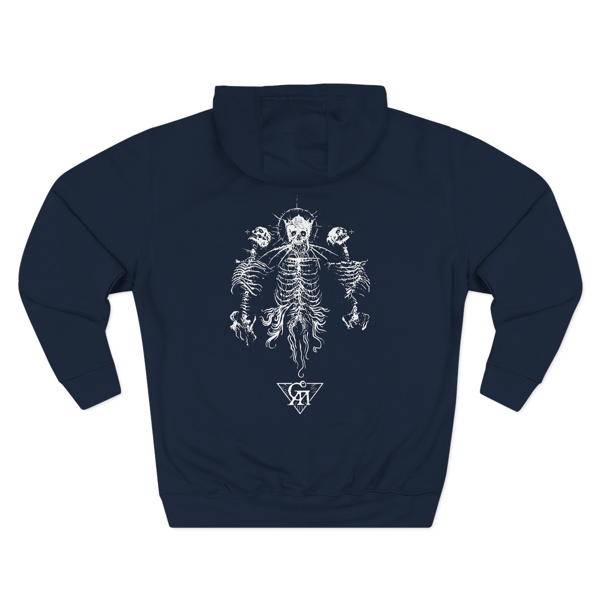 Goatwhore sigil Three-Panel Fleece Hoodie - Image 8