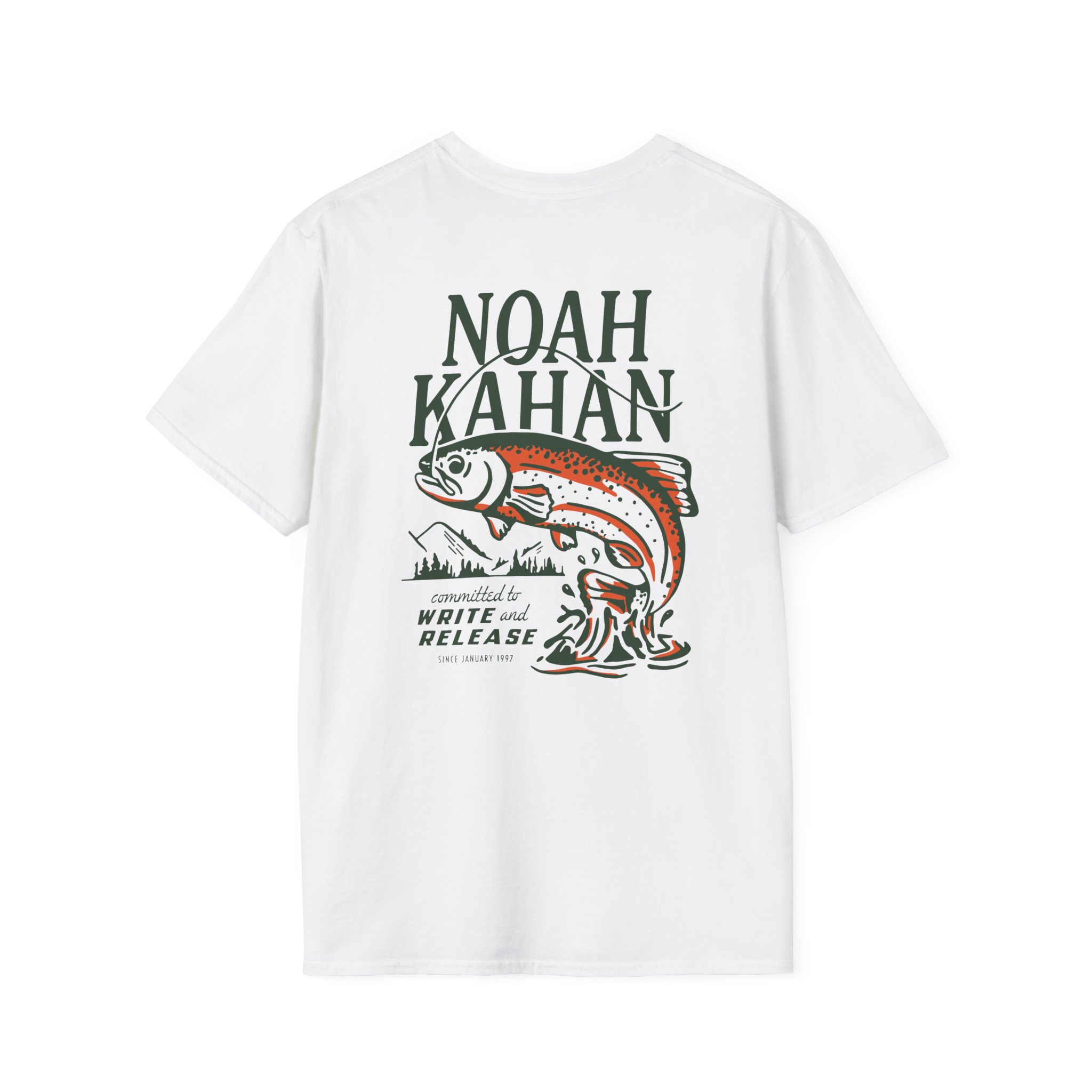 Noah Kahan Write & Release Unisex Softstyle T-Shirt - Image 4