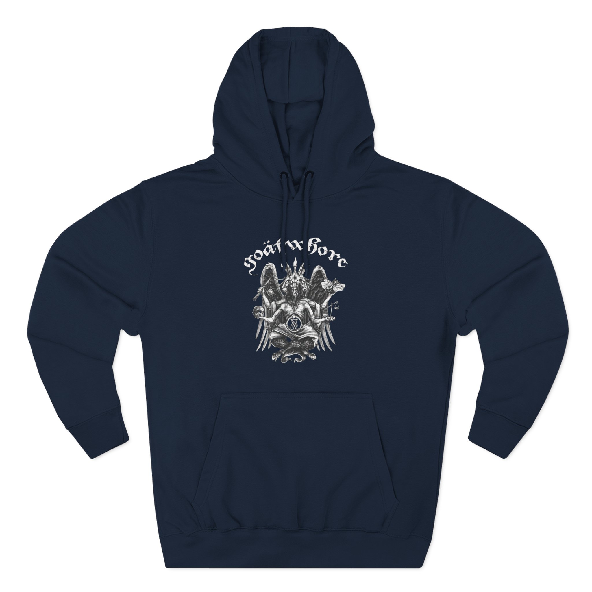 Goatwhore who Needs a God When You've Got Satan Three-Panel Fleece Hoodie - Image 7