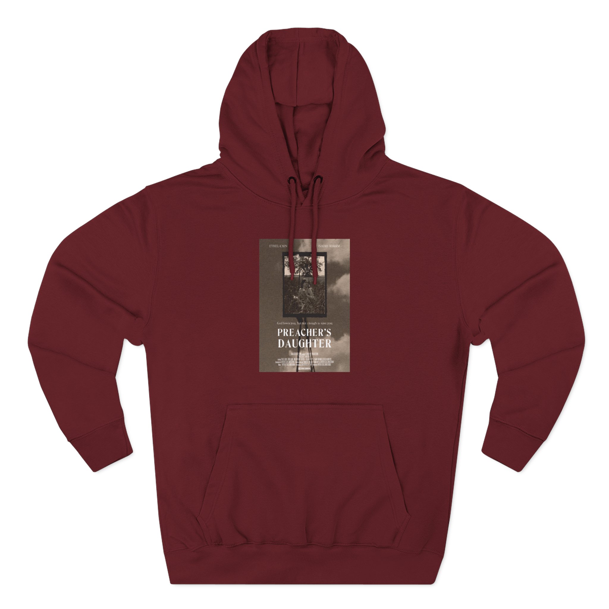 Ethel Cain Preacher's Daughter Movie Poster Three-Panel Fleece Hoodie - Image 21