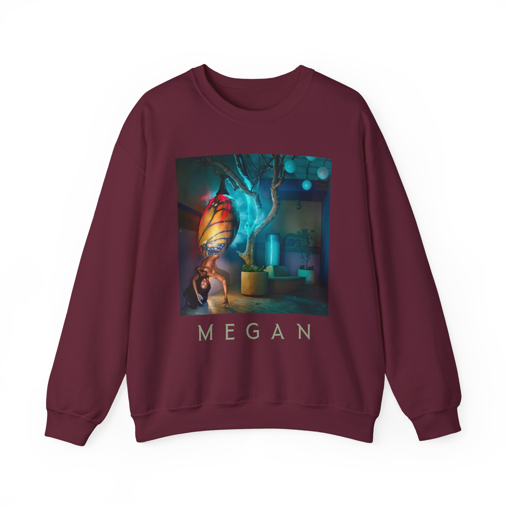 Megan Thee Stallion Butterfly Unisex Heavy Blend™ Crewneck Sweatshirt - Image 7