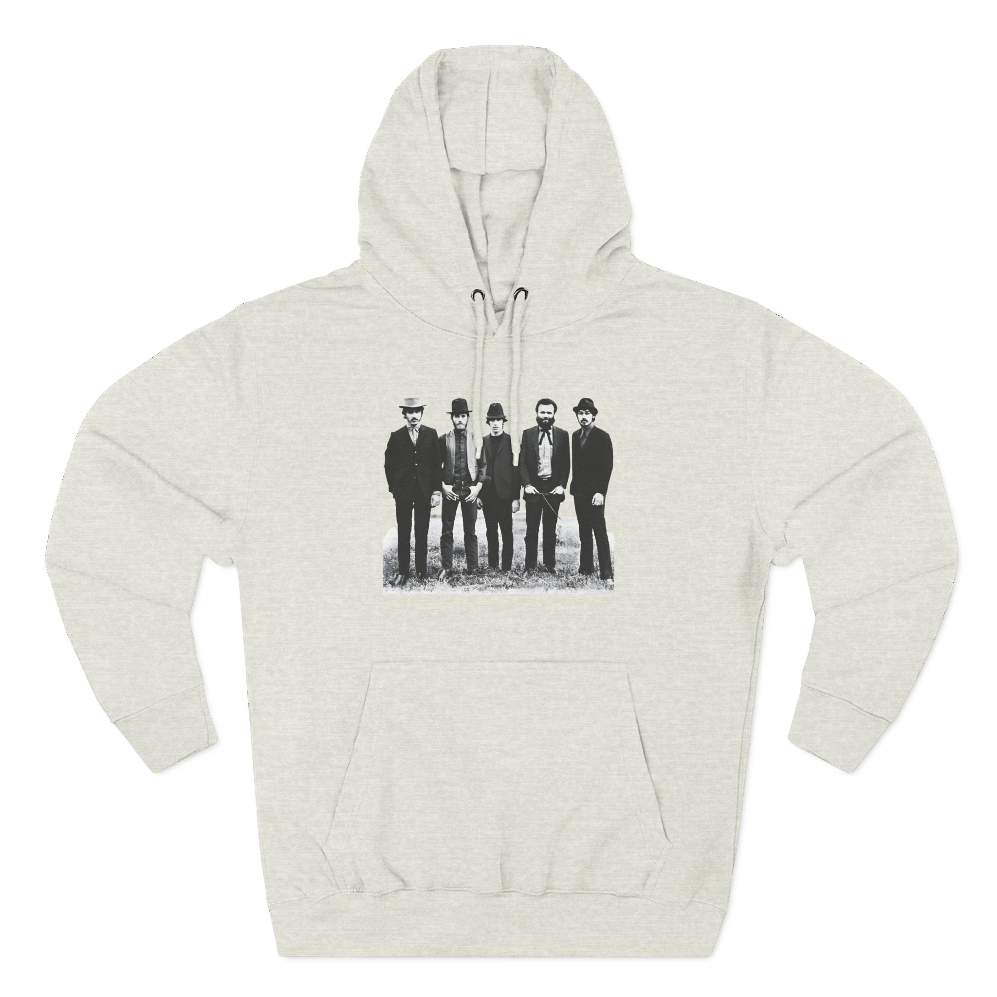 The Band Black and White Portrait Three-Panel Fleece Hoodie - Image 5