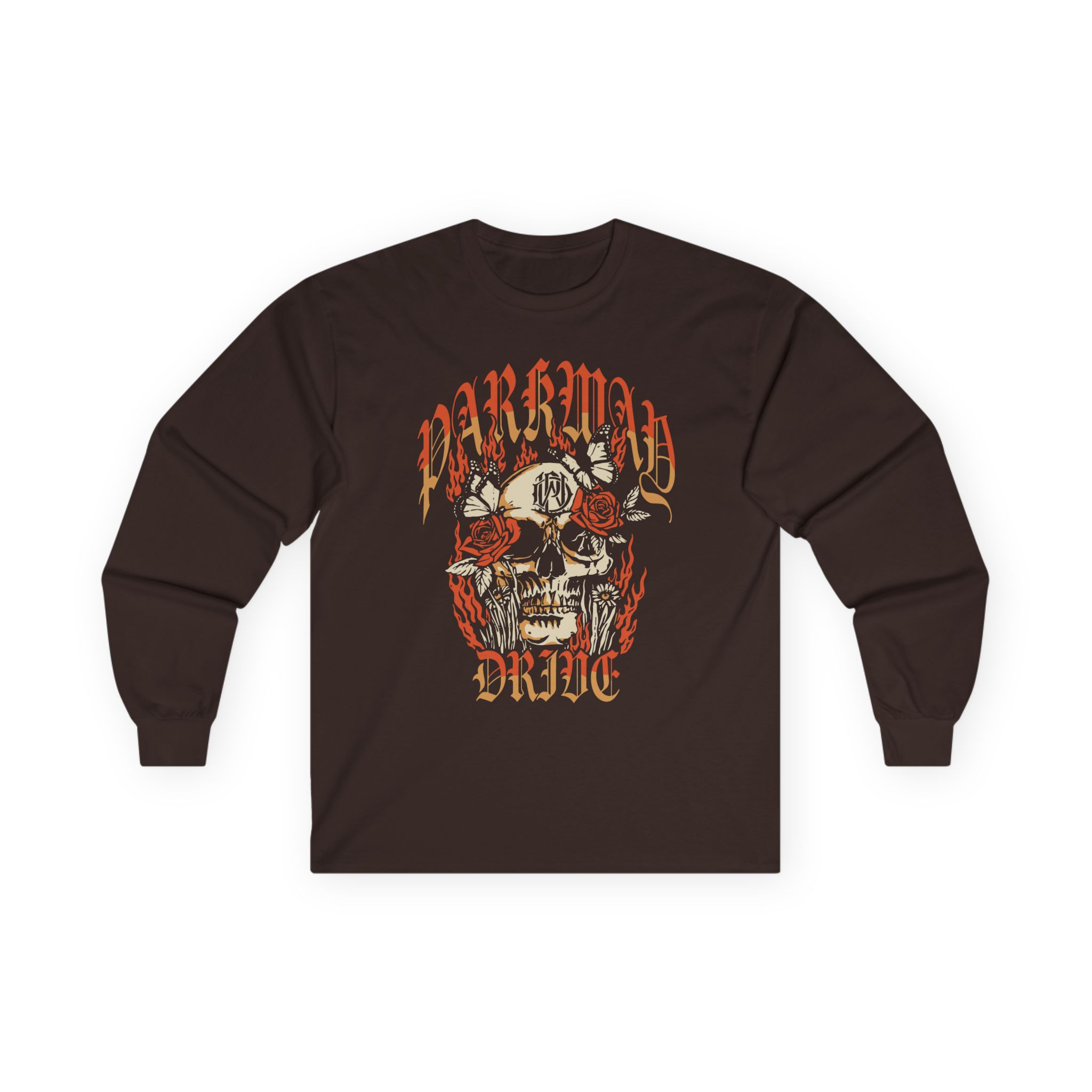 Parkway Drive Skull-roses Unisex Ultra Cotton Long Sleeve Tee - Image 3