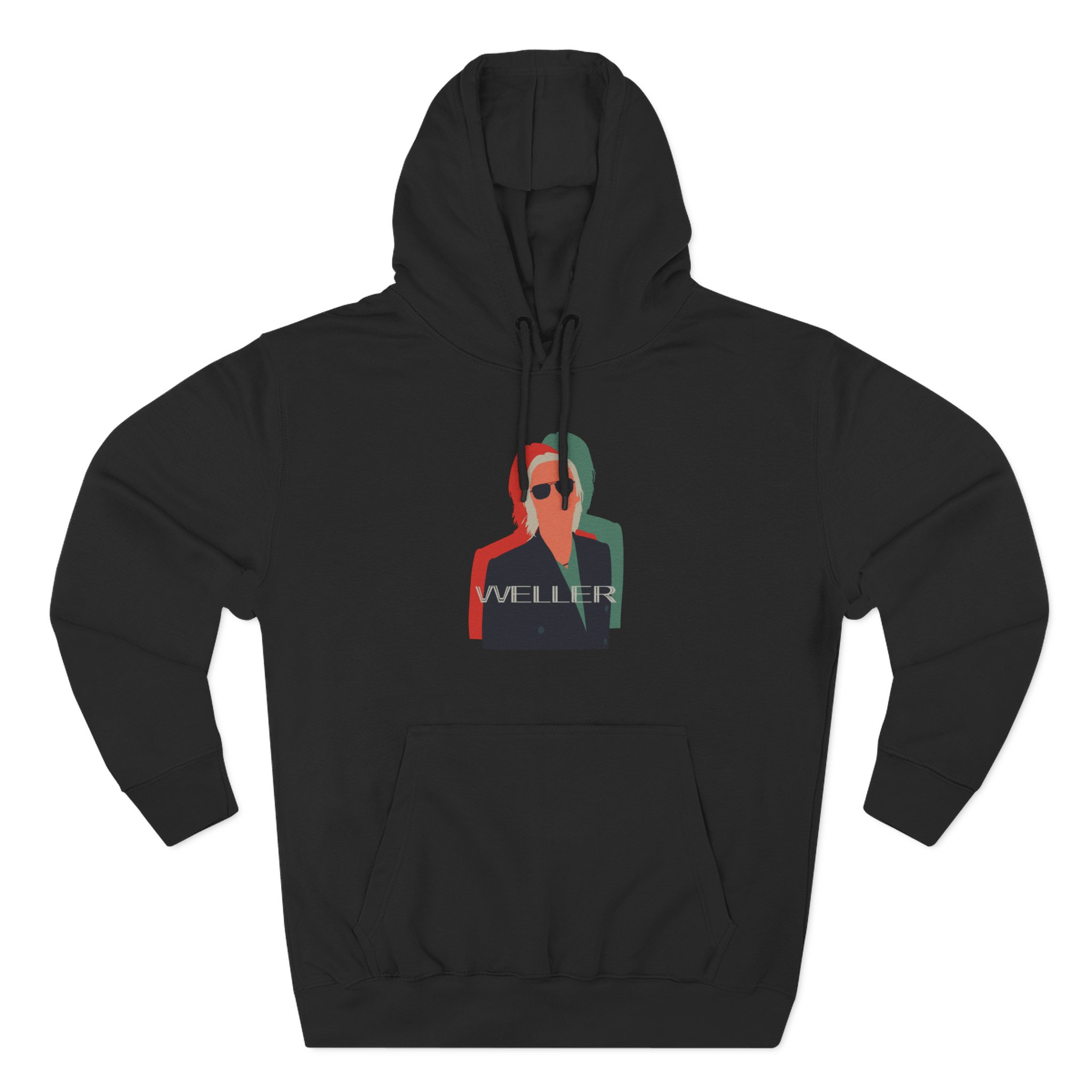 PW Illustration Offset Three-Panel Fleece Hoodie - Image 5