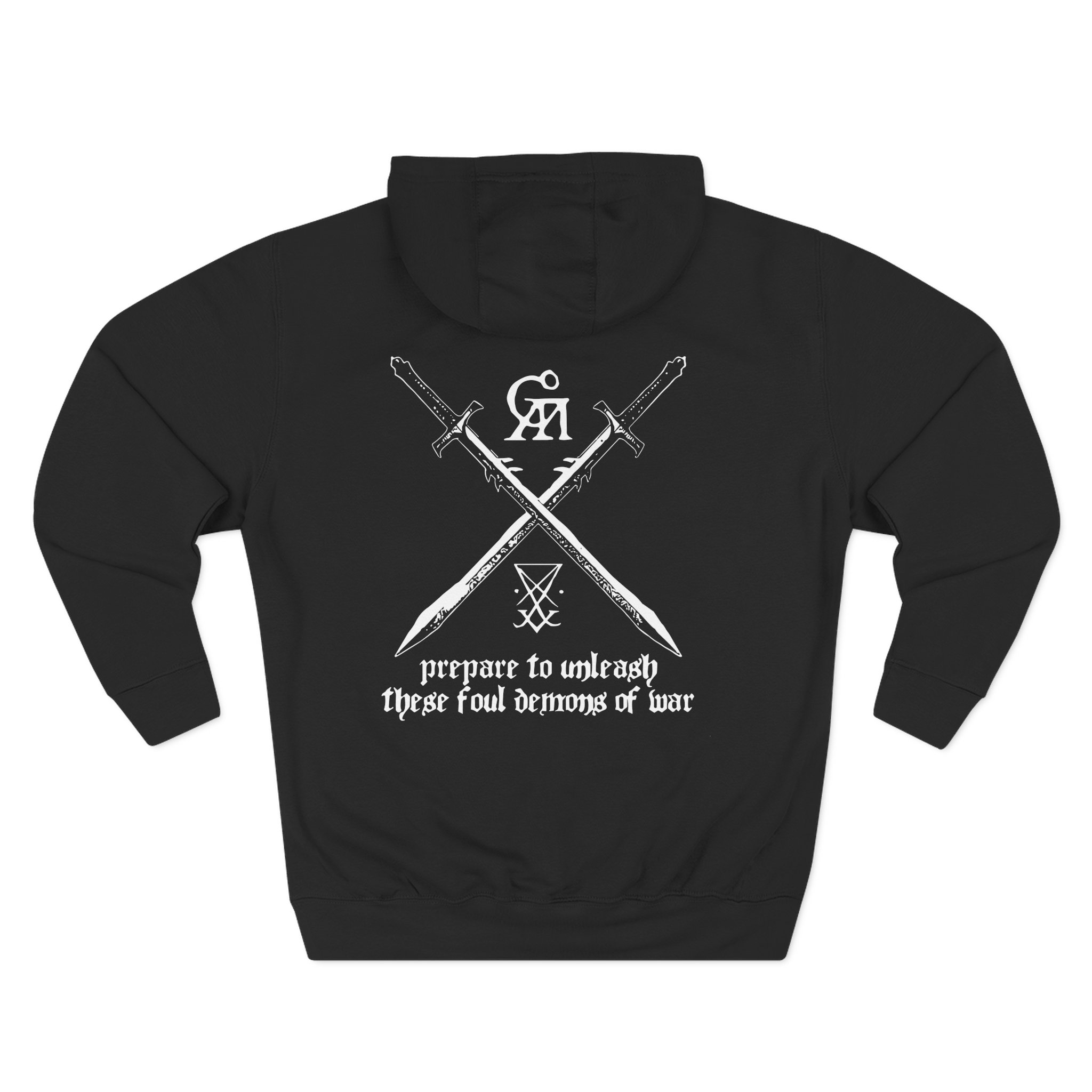 Goatwhore no Mercy Three-Panel Fleece Hoodie - Image 2