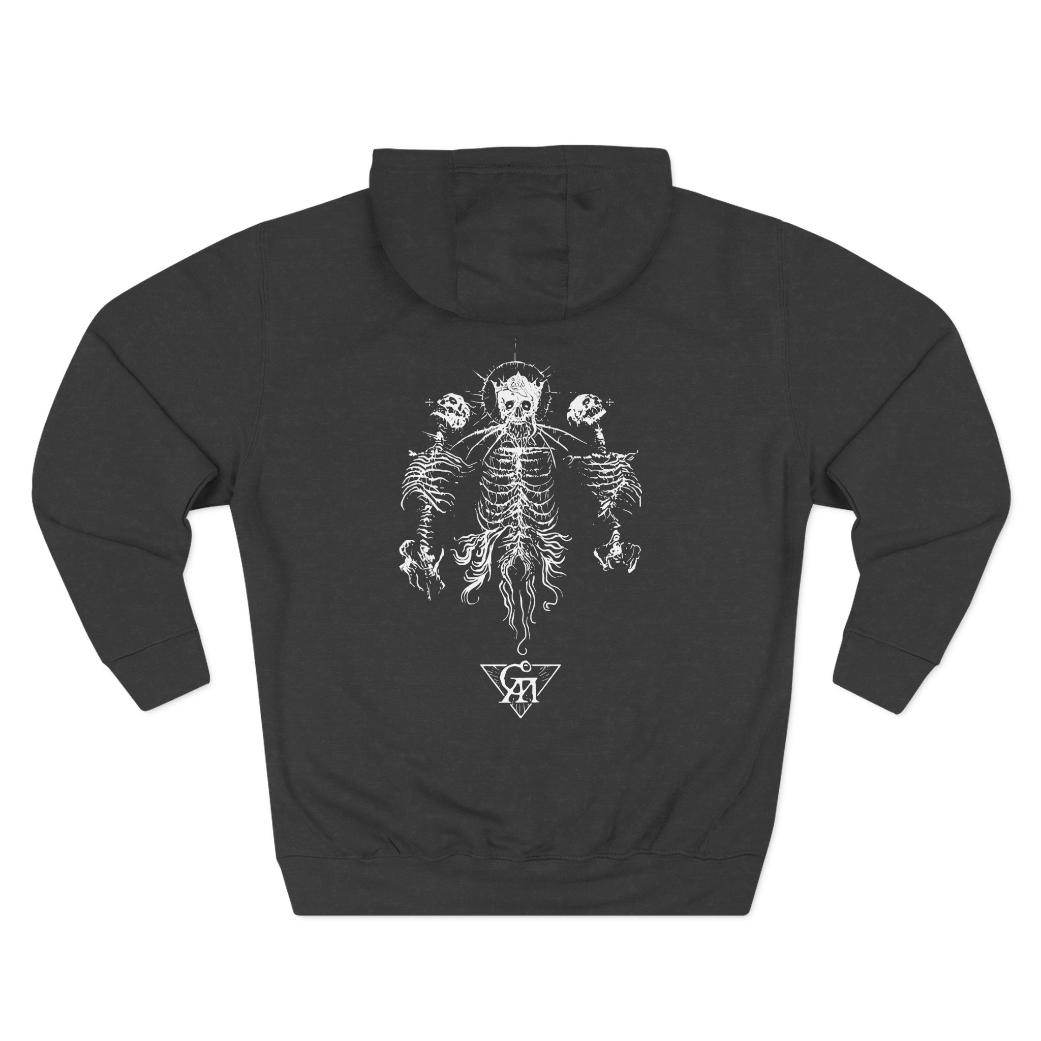 Goatwhore sigil Three-Panel Fleece Hoodie - Image 4