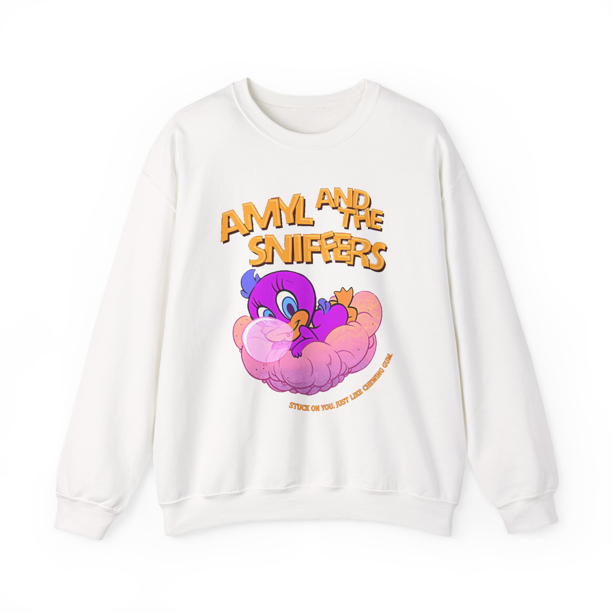 Amyl and the Sniffers Stuck On You Baby Unisex Heavy Blend™ Crewneck Sweatshirt