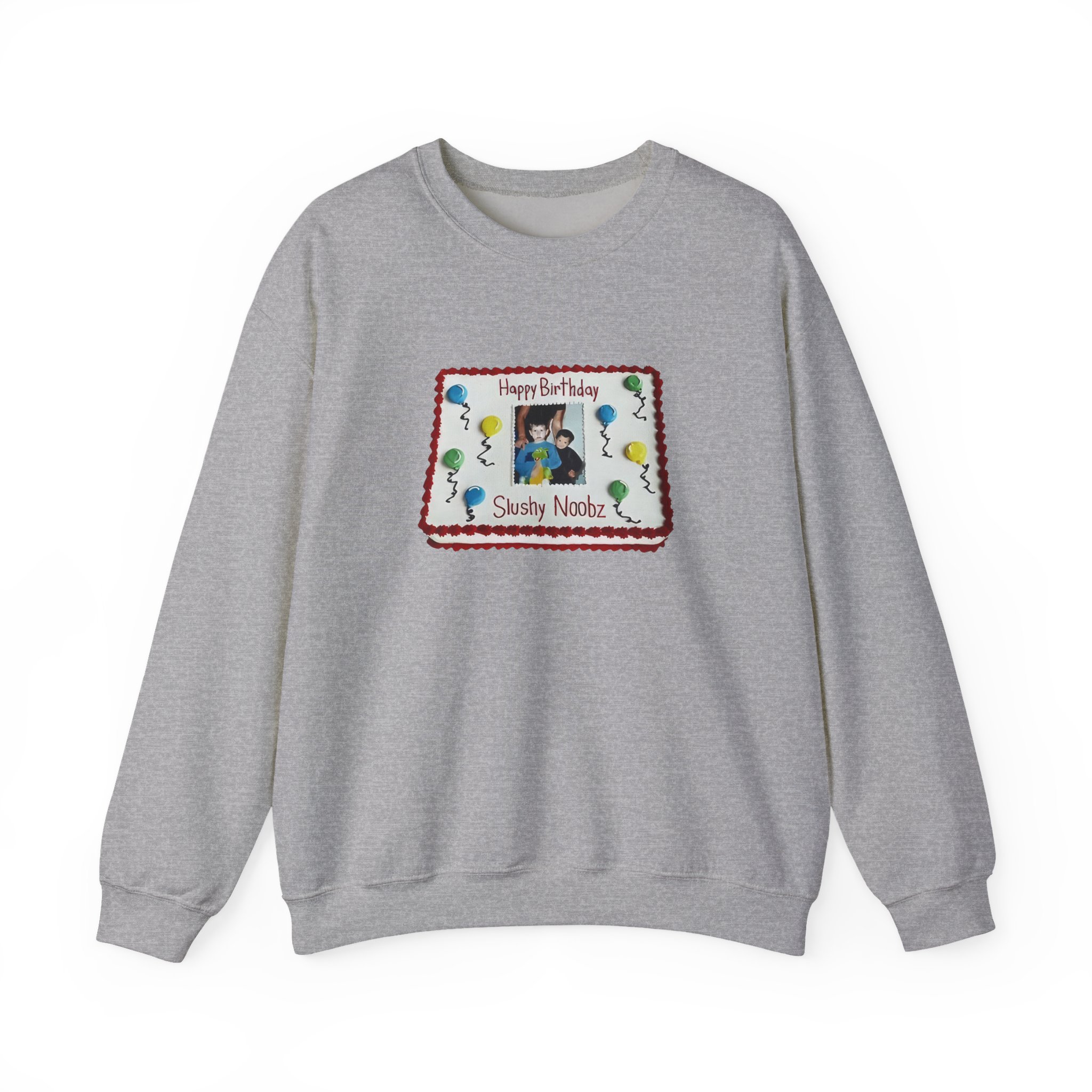 Slushy Noobz Birthday Cake Unisex Heavy Blend™ Crewneck Sweatshirt - Image 9