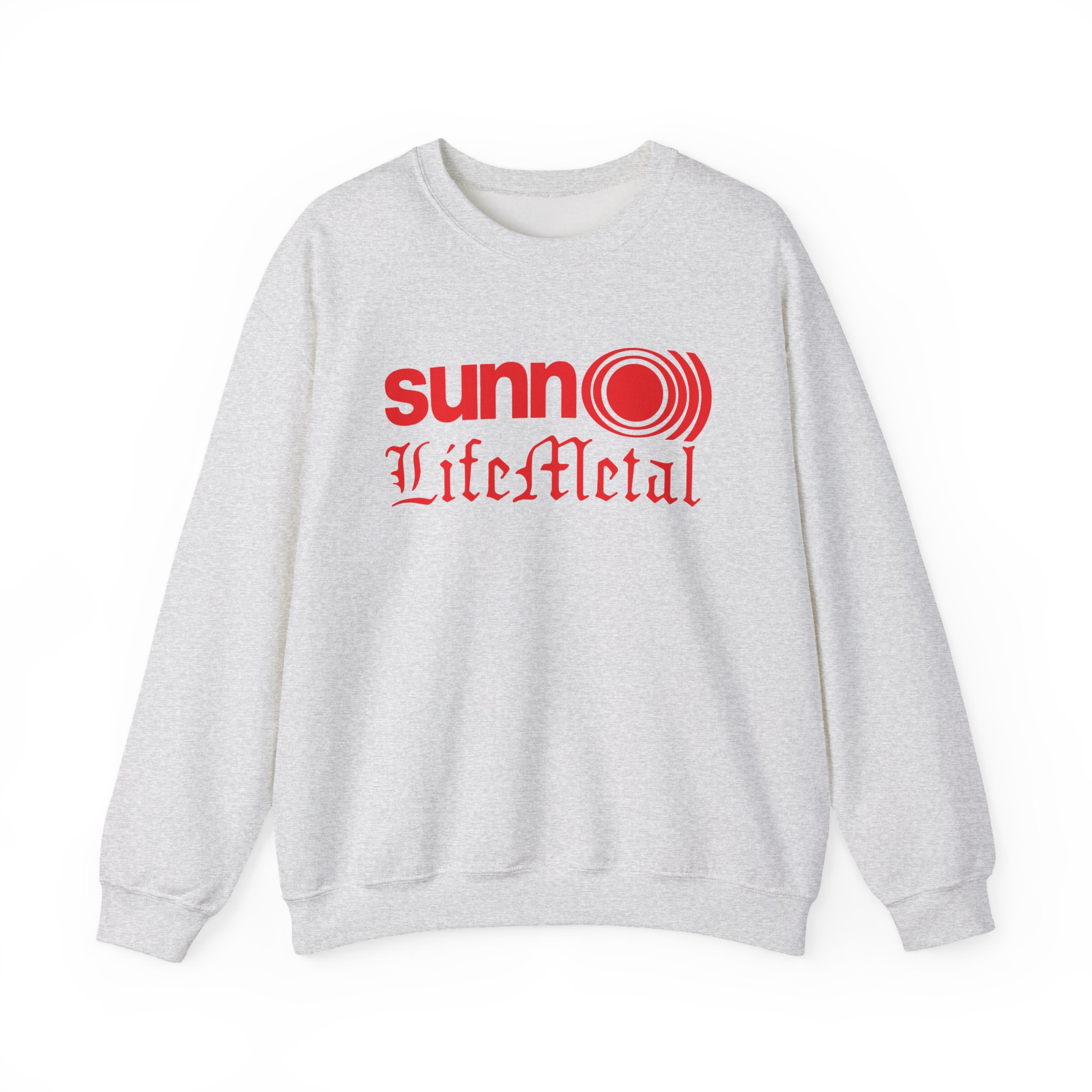 Sunn O Life Metal Logo Unisex Heavy Blend™ Crewneck Sweatshirt - Image 5