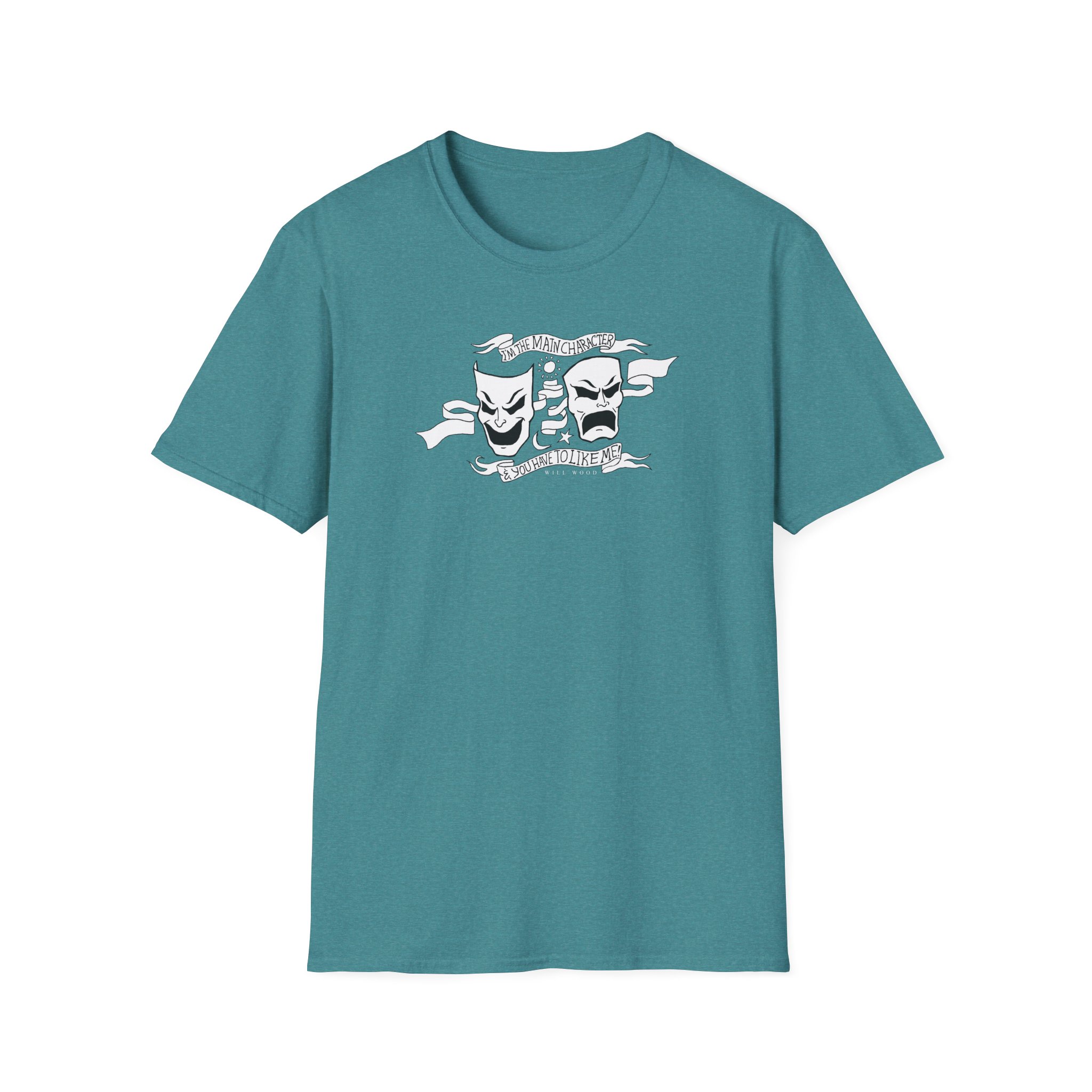 Will Wood the Main Character Unisex Softstyle T-Shirt - Image 19