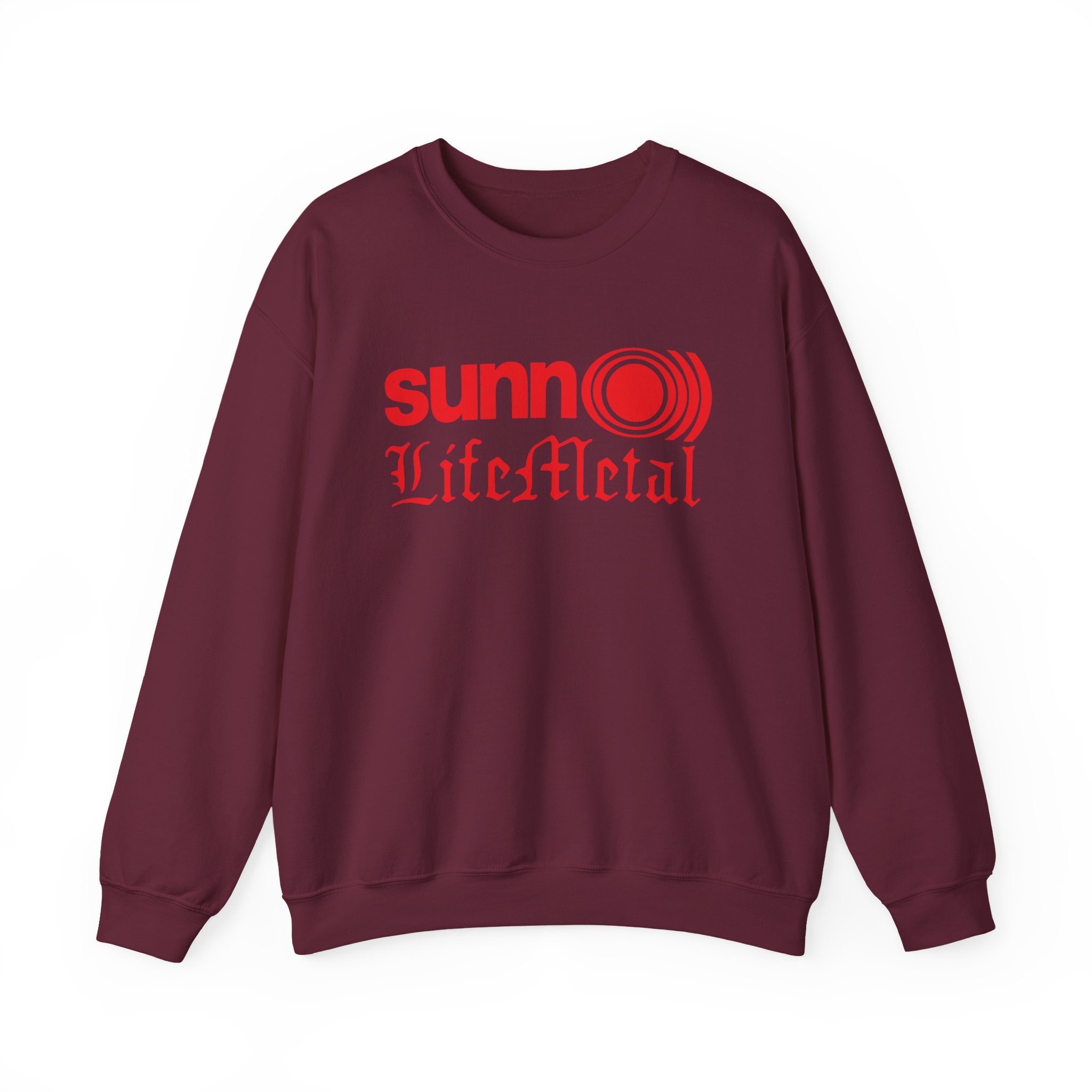 Sunn O Life Metal Logo Unisex Heavy Blend™ Crewneck Sweatshirt - Image 7