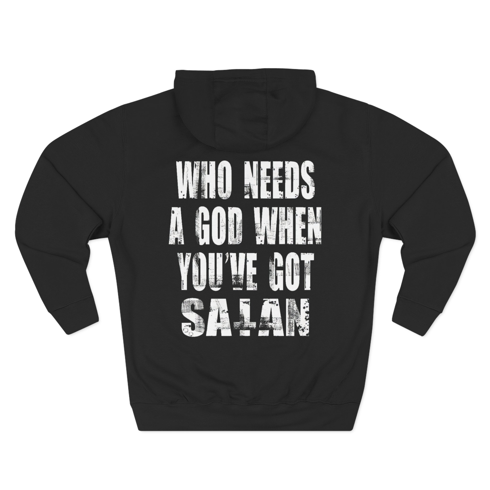 Goatwhore who Needs a God When You've Got Satan Three-Panel Fleece Hoodie - Image 2