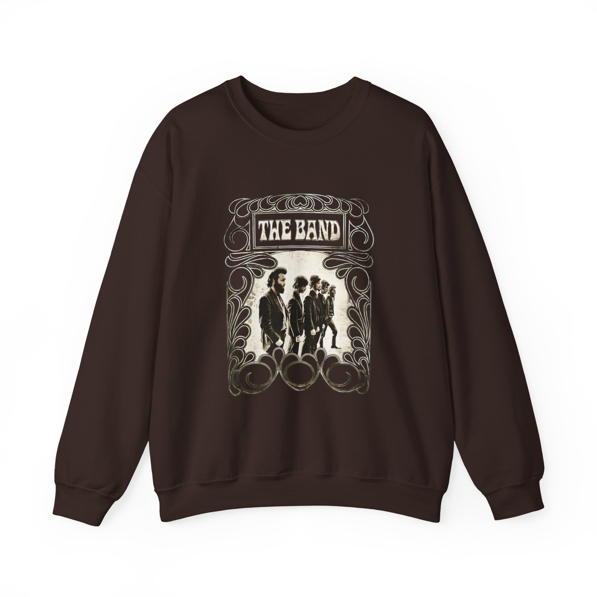 The Band Vintage Filagree Unisex Heavy Blend™ Crewneck Sweatshirt - Image 3