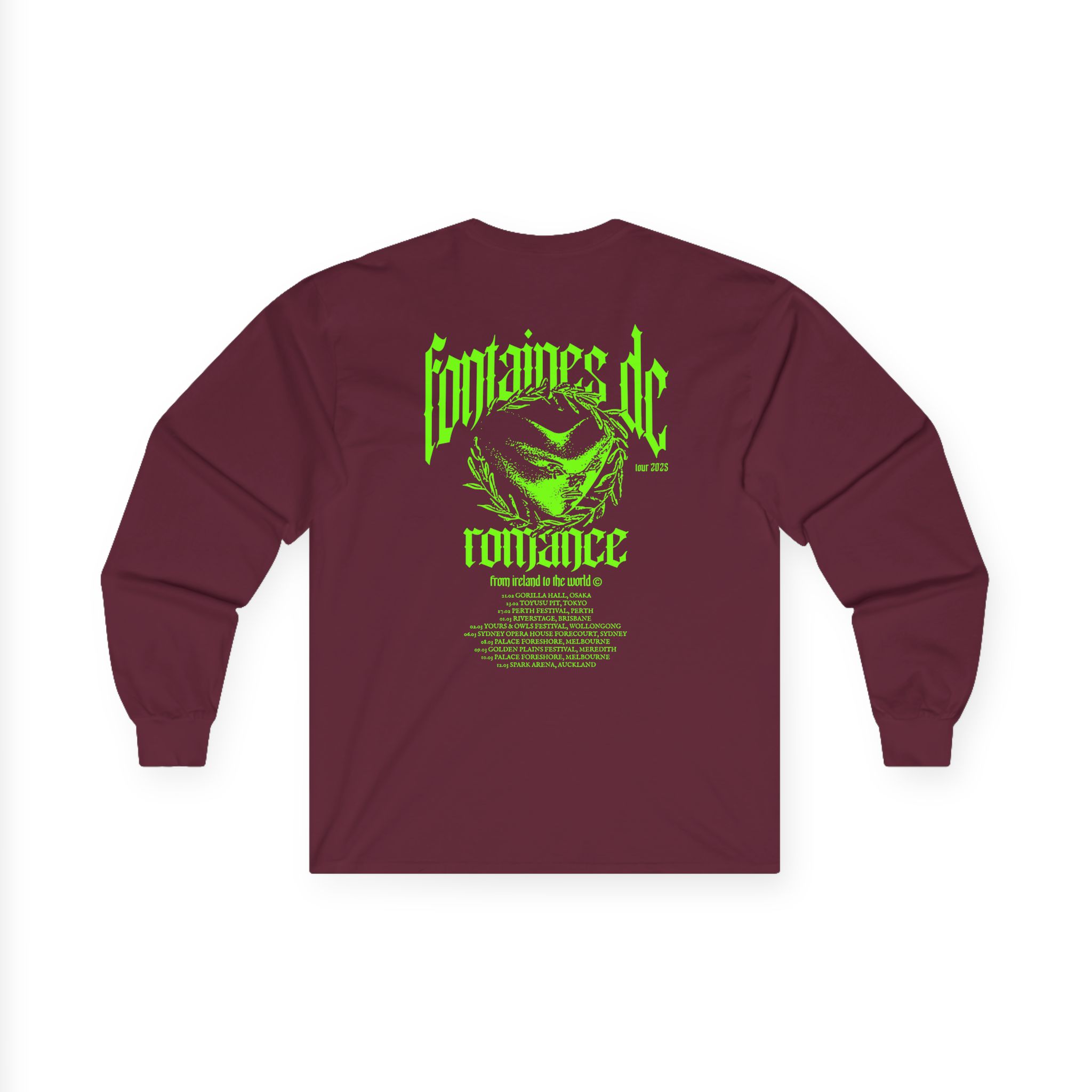 Fontaines D.C. Tour Unisex Ultra Cotton Long Sleeve Tee - Image 4