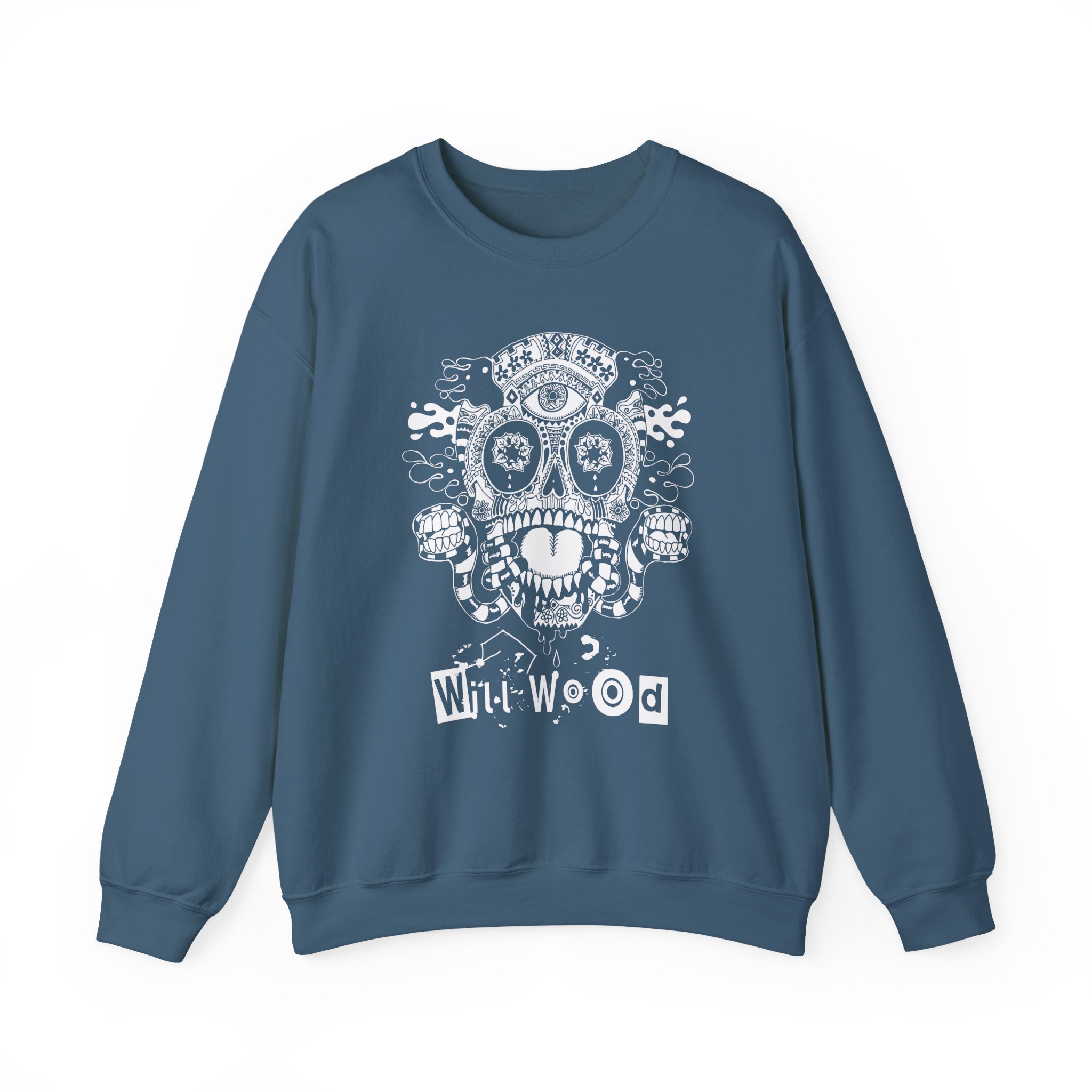Will Wood Host Skull Unisex Heavy Blend™ Crewneck Sweatshirt - Image 11