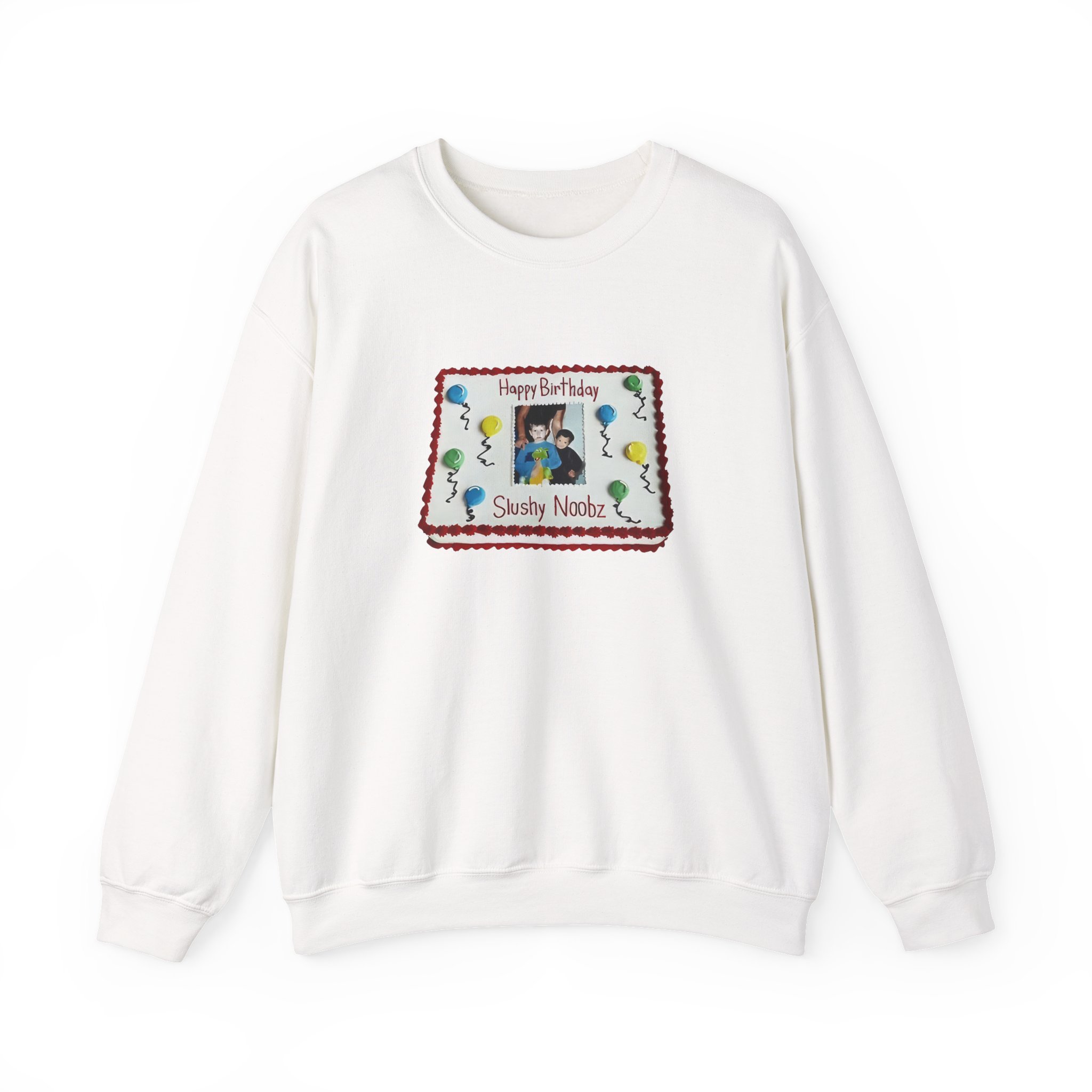 Slushy Noobz Birthday Cake Unisex Heavy Blend™ Crewneck Sweatshirt