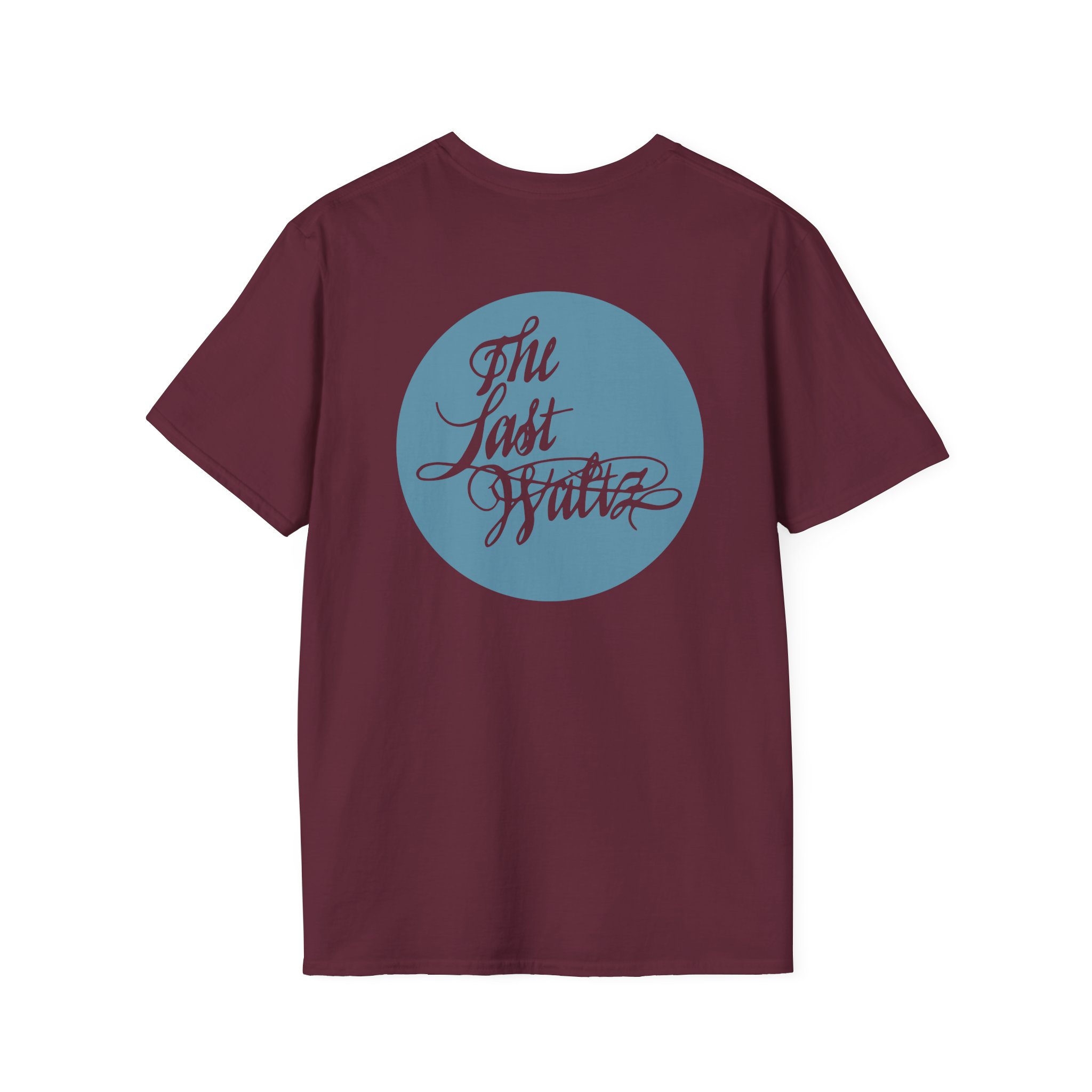The Band the Last Waltz Pin Unisex Softstyle T-Shirt - Image 6