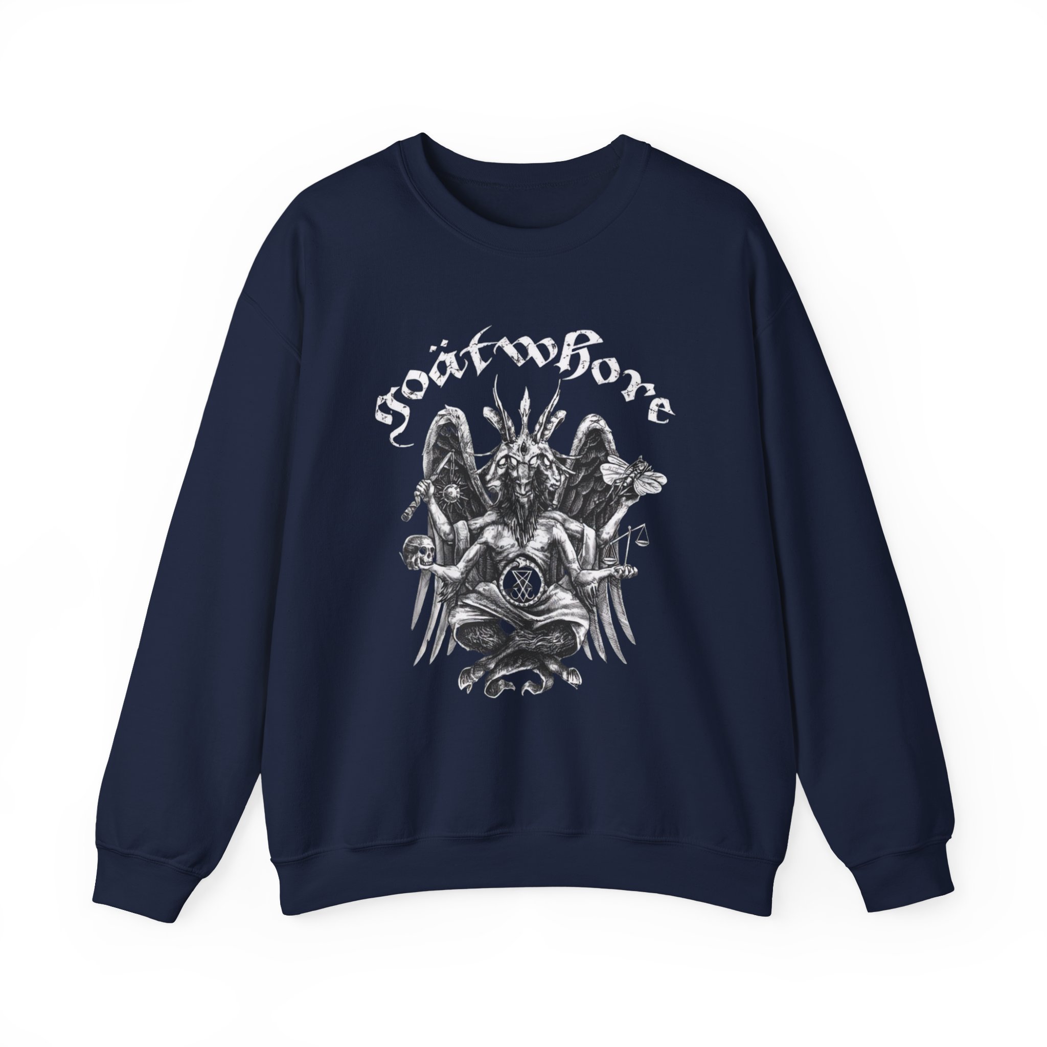 Goatwhore who Needs a God When You've Got Satan Unisex Heavy Blend™ Crewneck Sweatshirt - Image 5