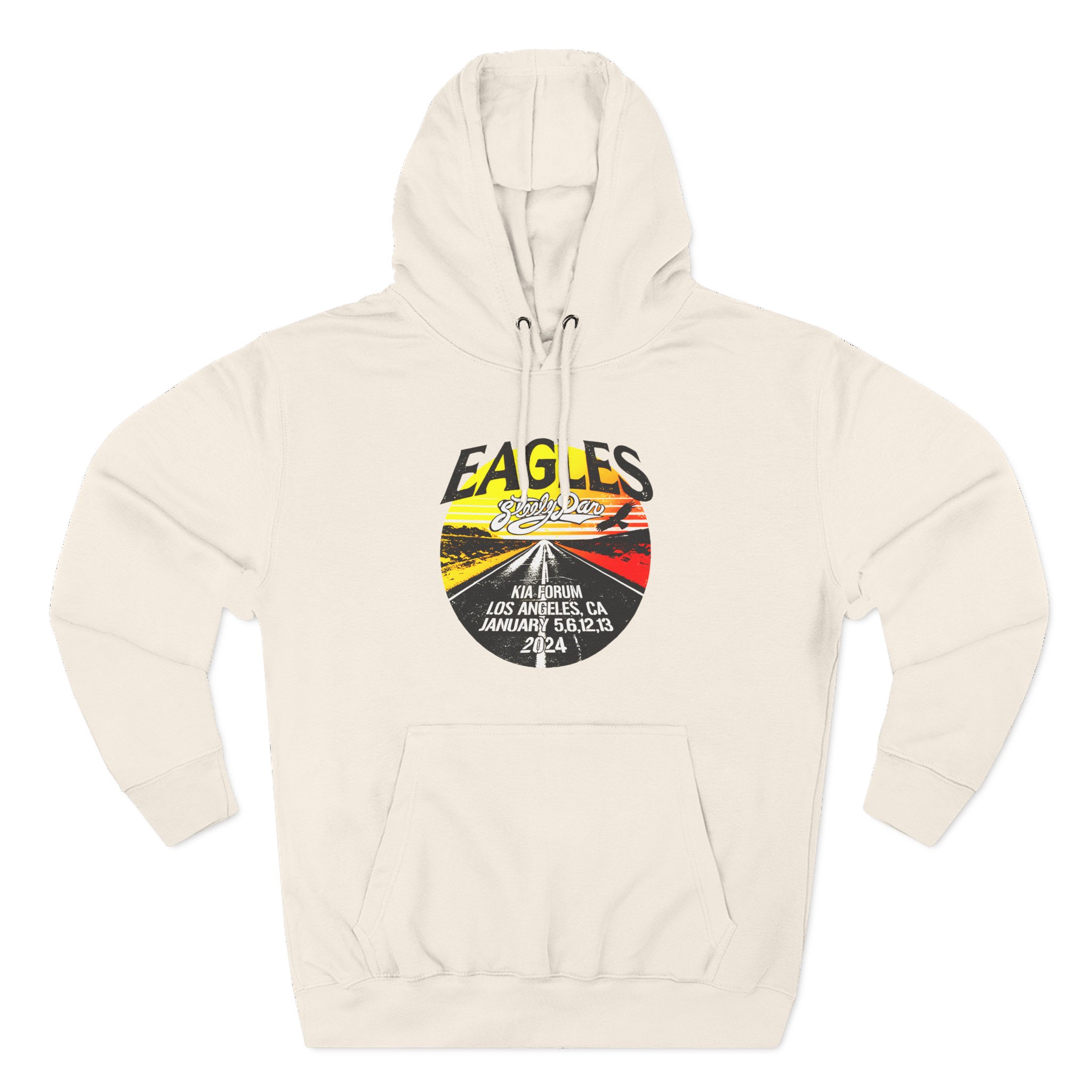 The Eagles The Long Goodbye 2024 Tour Los Angeles Three-Panel Fleece Hoodie - Image 5