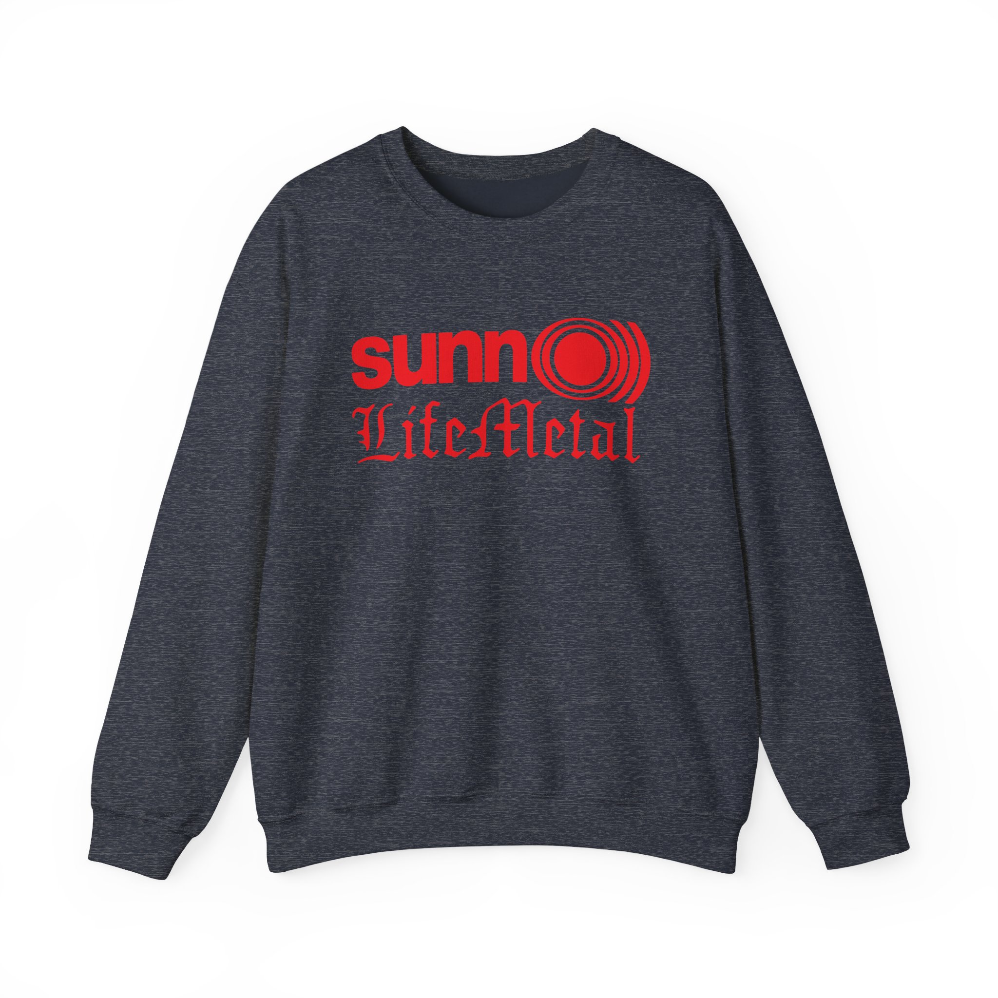 Sunn O Life Metal Logo Unisex Heavy Blend™ Crewneck Sweatshirt - Image 15