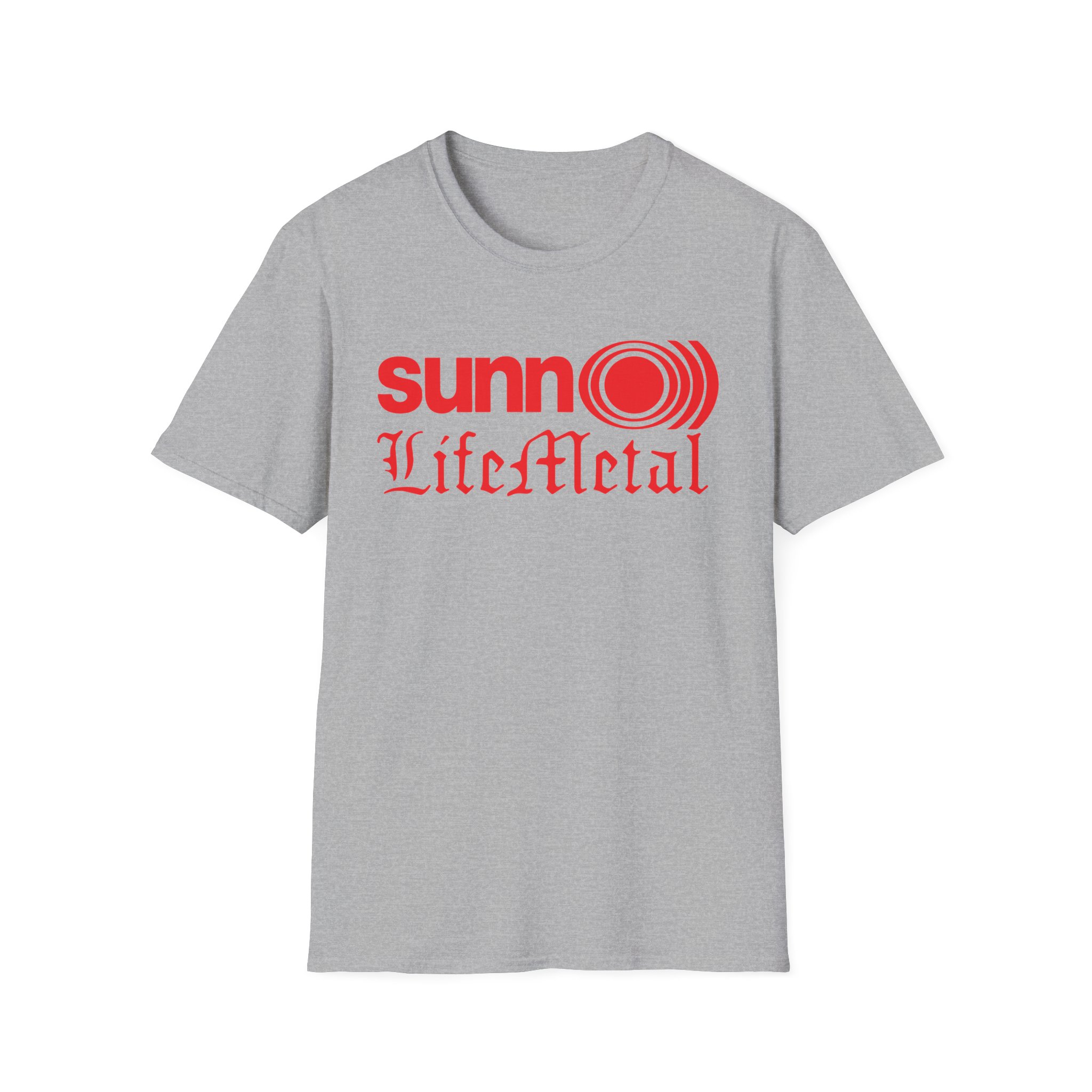 Sunn O Life Metal Logo Unisex Softstyle T-Shirt - Image 7