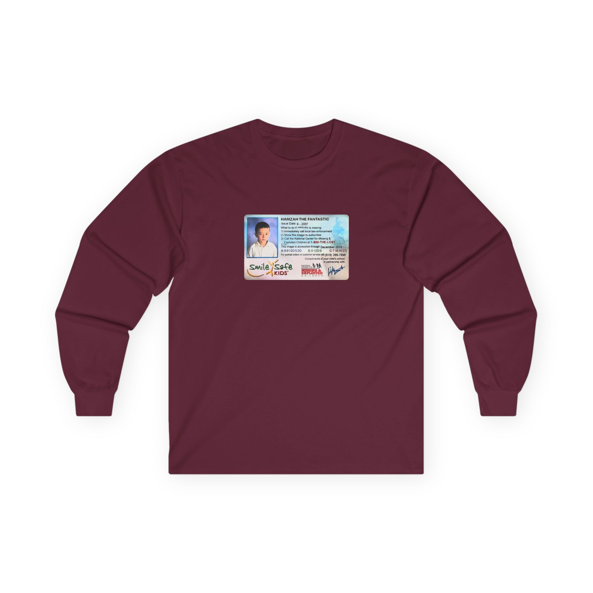 Slushy Noobz Smile Safe Kids Unisex Ultra Cotton Long Sleeve Tee - Image 3